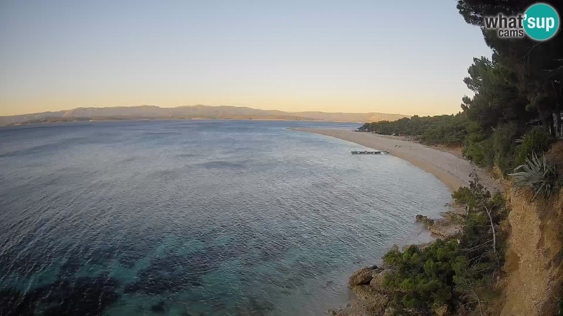 Webcam Bol Zlatni Rat – Vista en vivo desde la isla de Brač