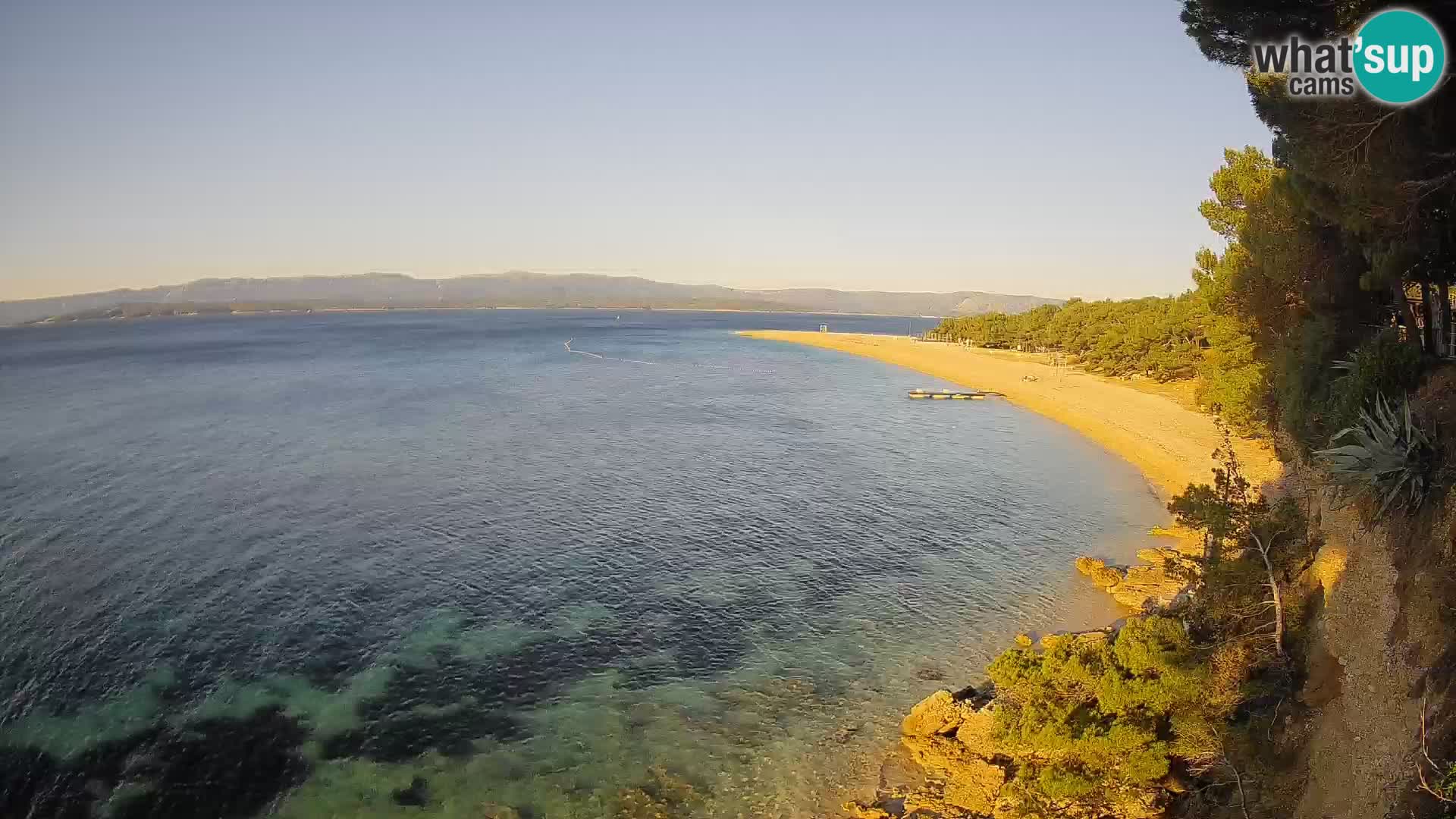 Webcam Zlatni Rat Bol – Liveblick vom berühmten Strand auf Brač
