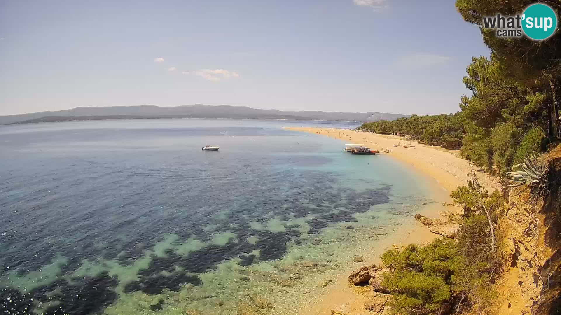 Spletna kamera Bol Zlatni Rat – Pogled v živo z otoka Brač