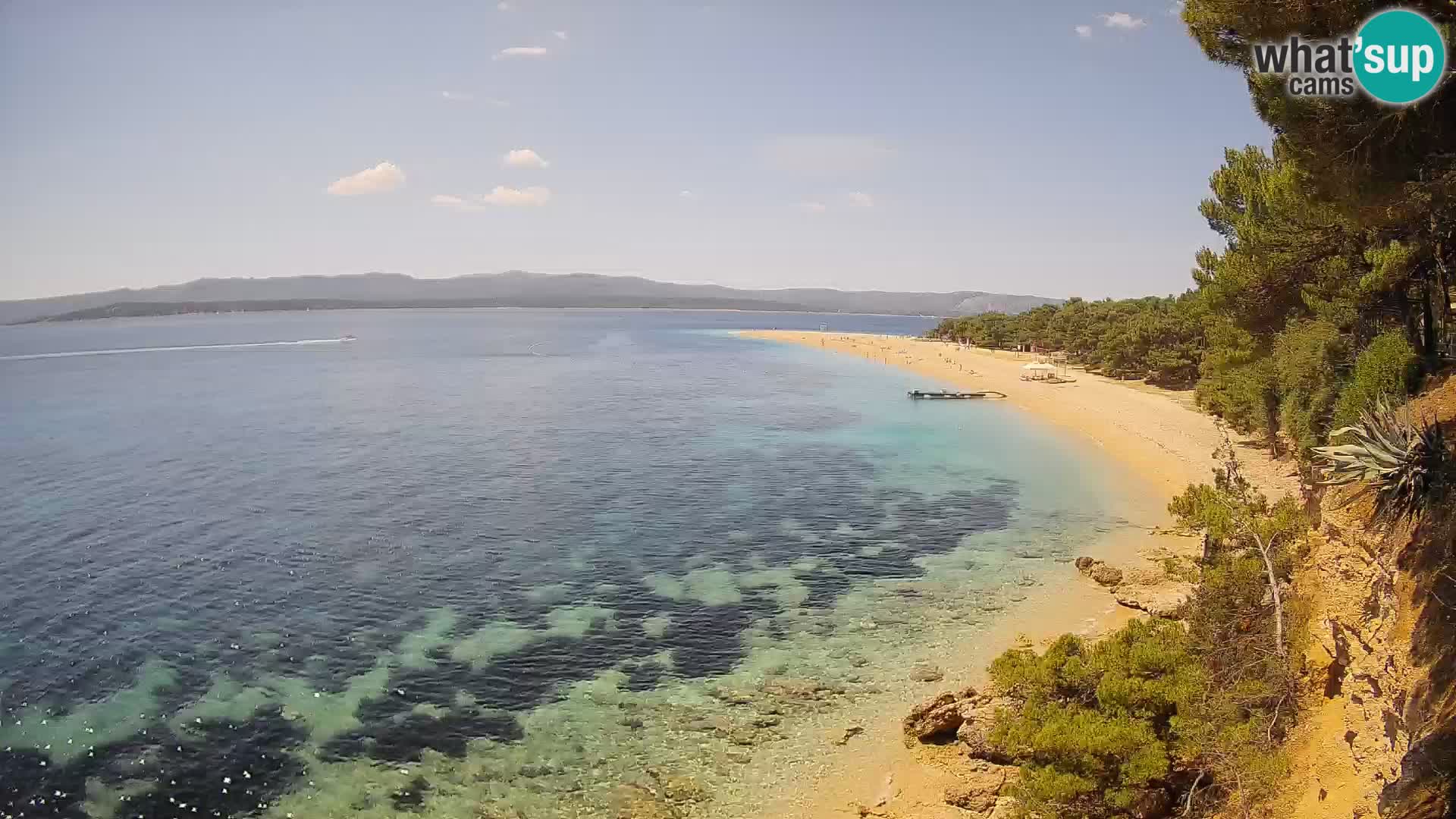 Spletna kamera Bol Zlatni Rat – Pogled v živo z otoka Brač
