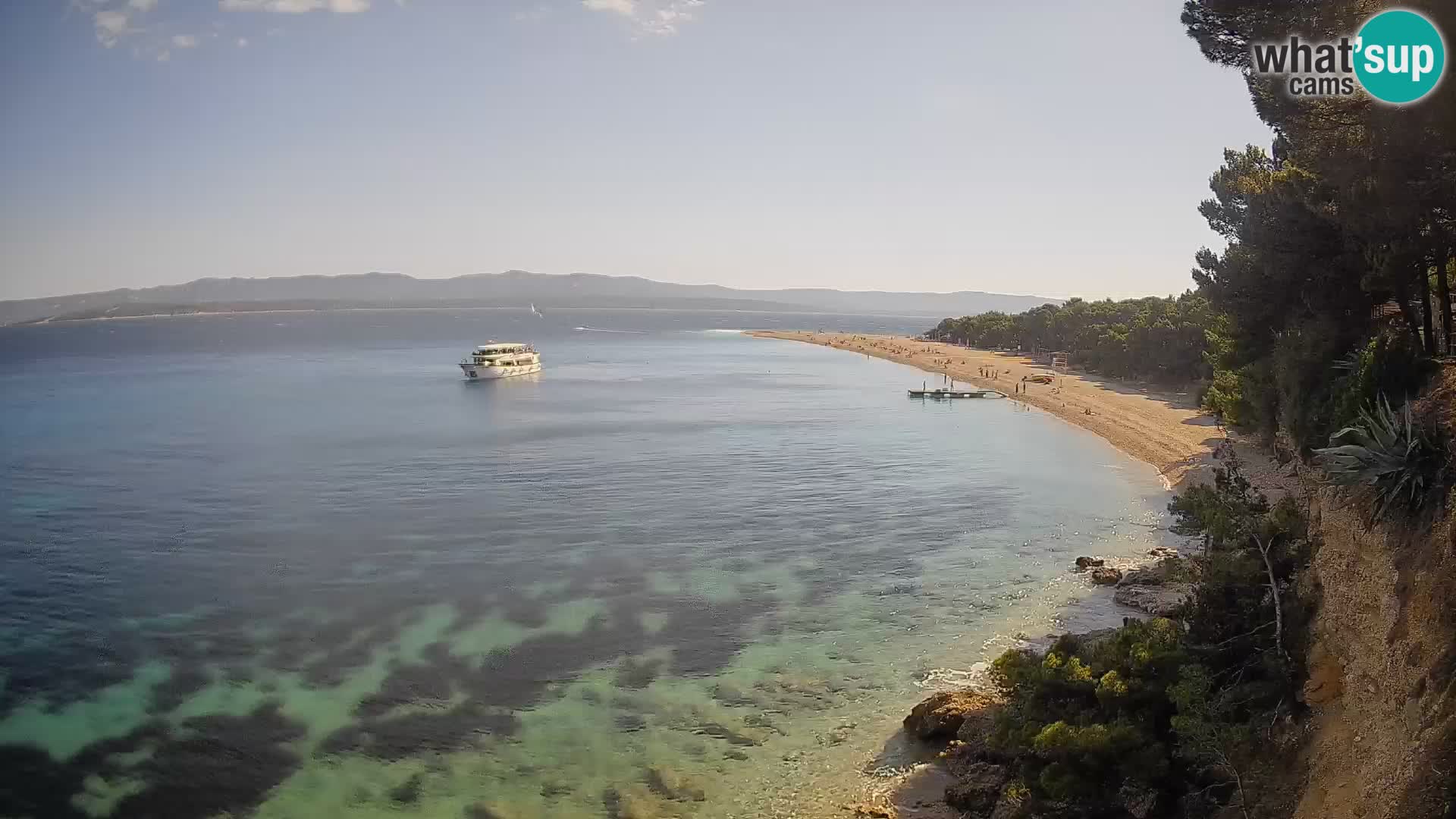 Webcam Zlatni Rat Bol – Liveblick vom berühmten Strand auf Brač