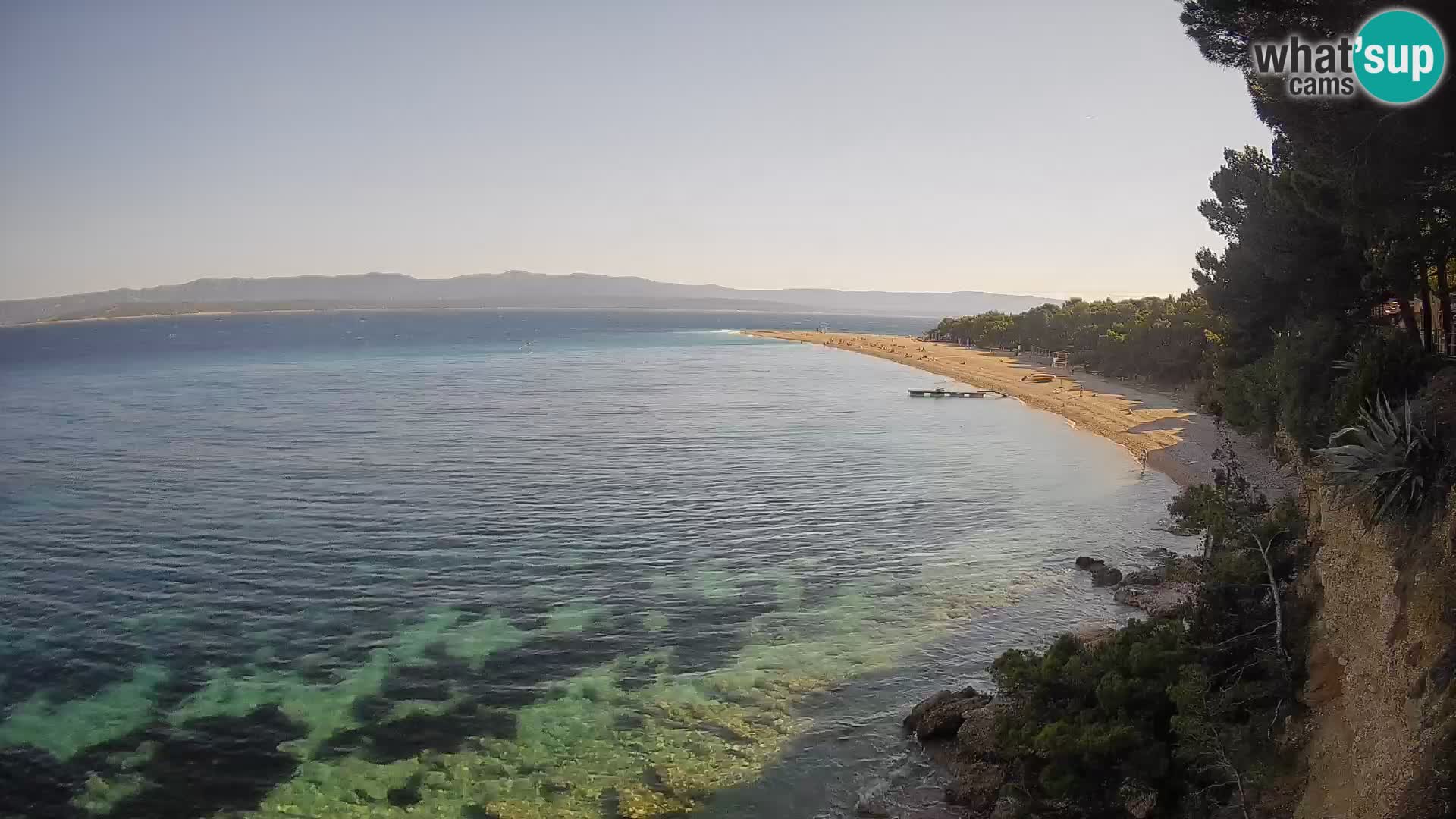 Webcam Zlatni Rat Bol – Liveblick vom berühmten Strand auf Brač