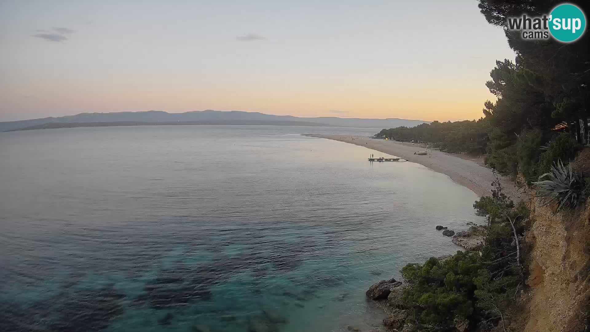 Webcam Bol Zlatni Rat – Vista en vivo desde la isla de Brač