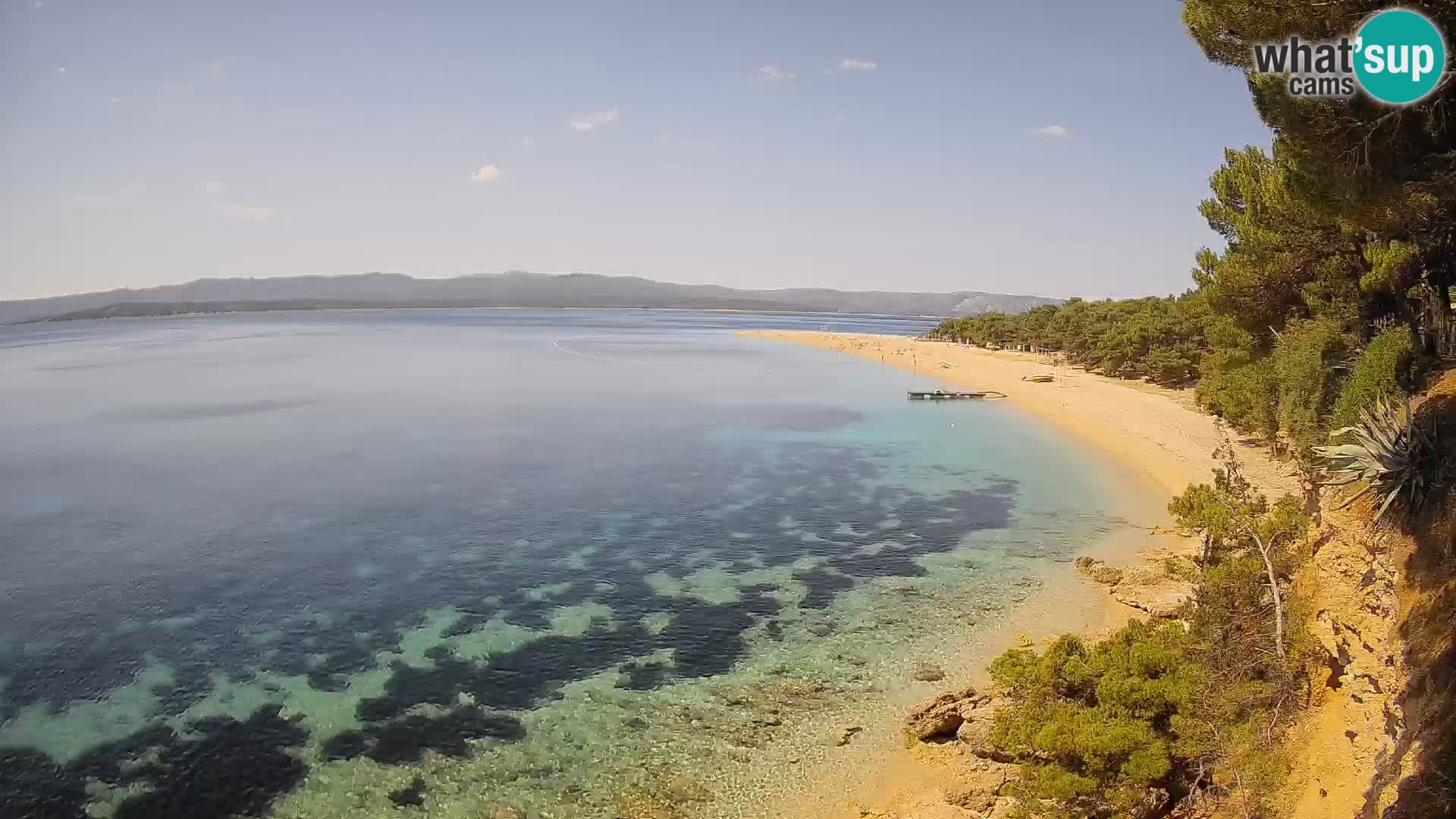 Webcam Zlatni Rat Bol – Liveblick vom berühmten Strand auf Brač