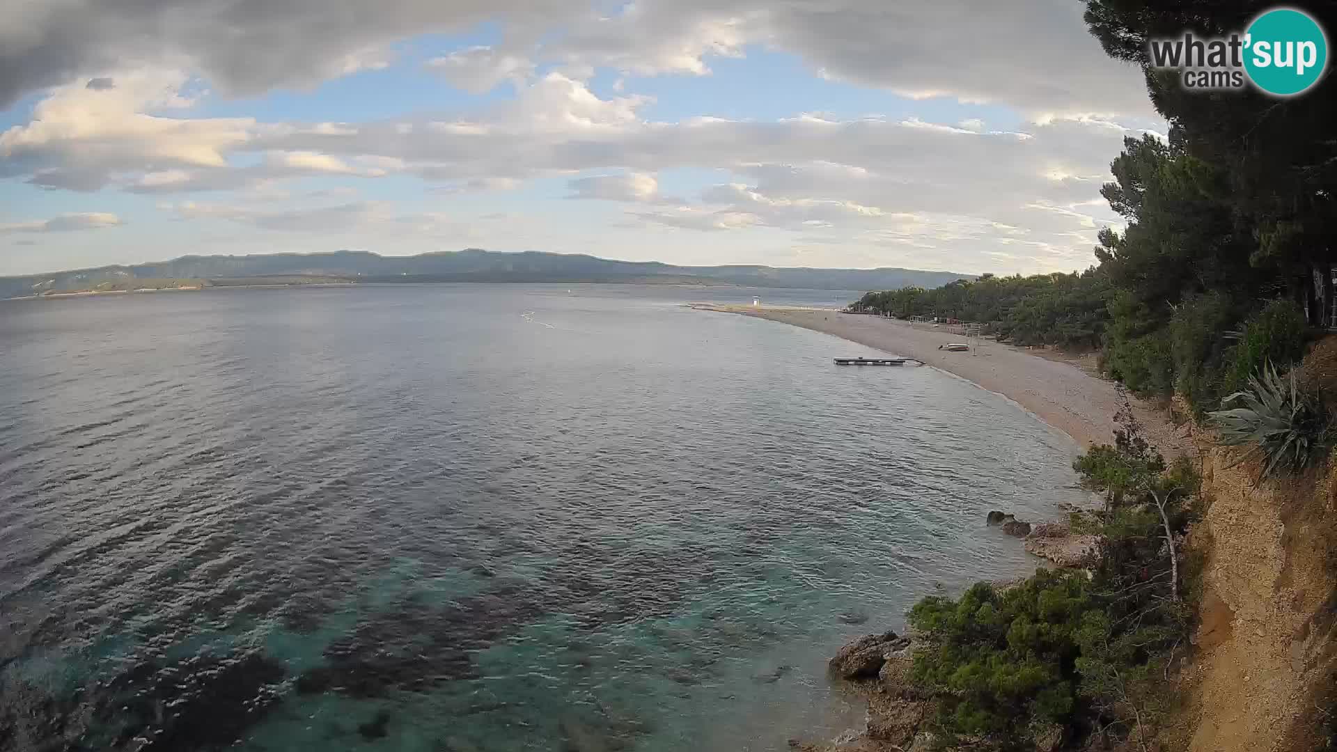 Webcam Zlatni Rat Bol – Liveblick vom berühmten Strand auf Brač