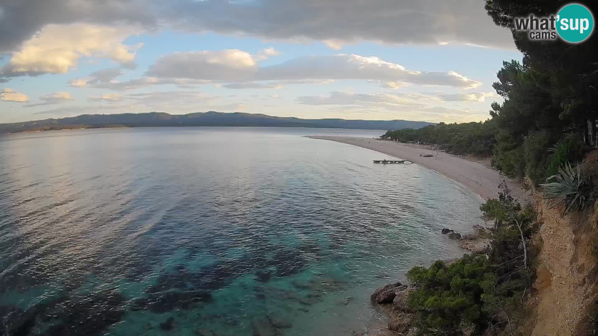 Spletna kamera Bol Zlatni Rat – Pogled v živo z otoka Brač