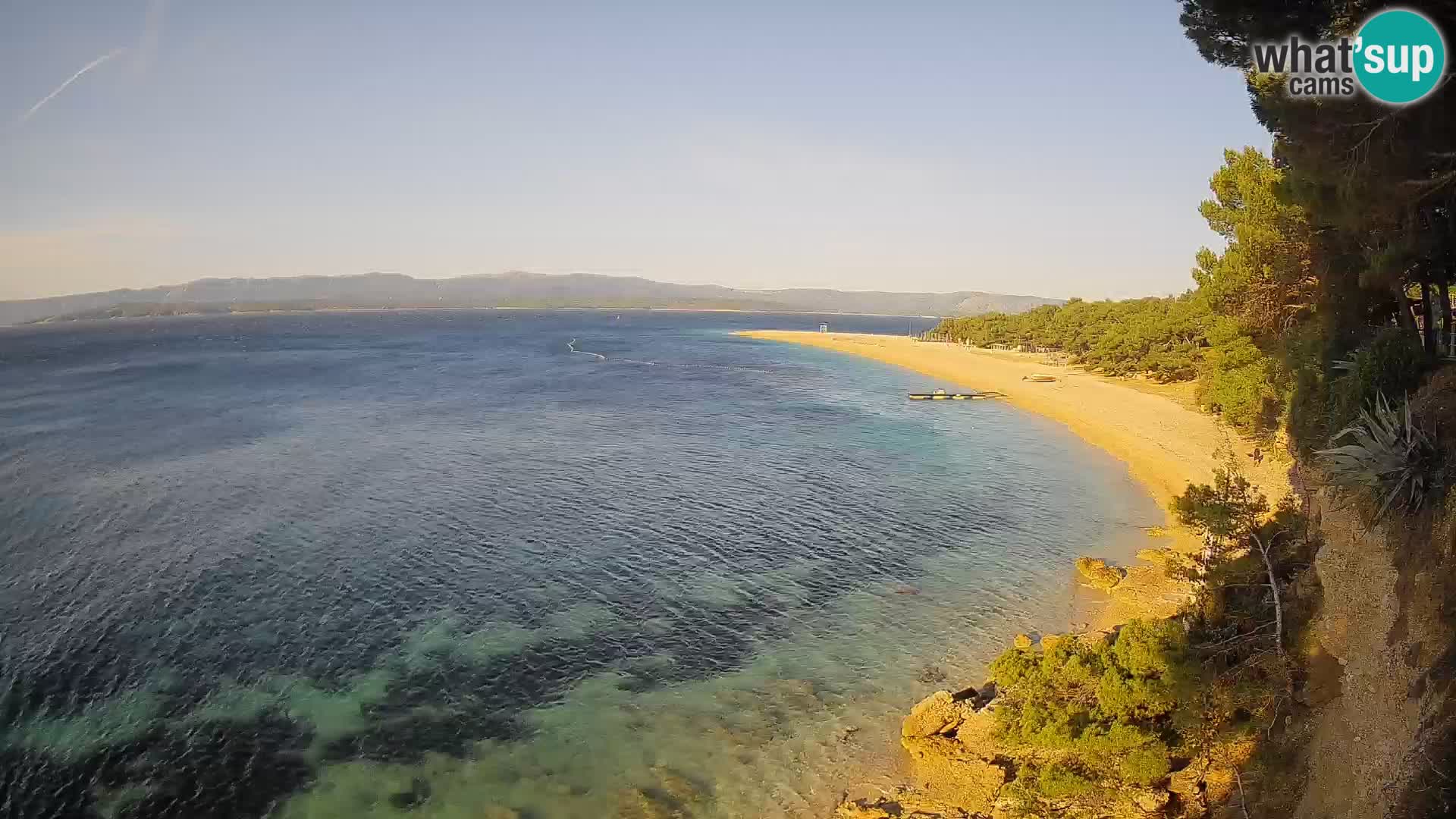 Webcam Bol Zlatni Rat – Vista en vivo desde la isla de Brač
