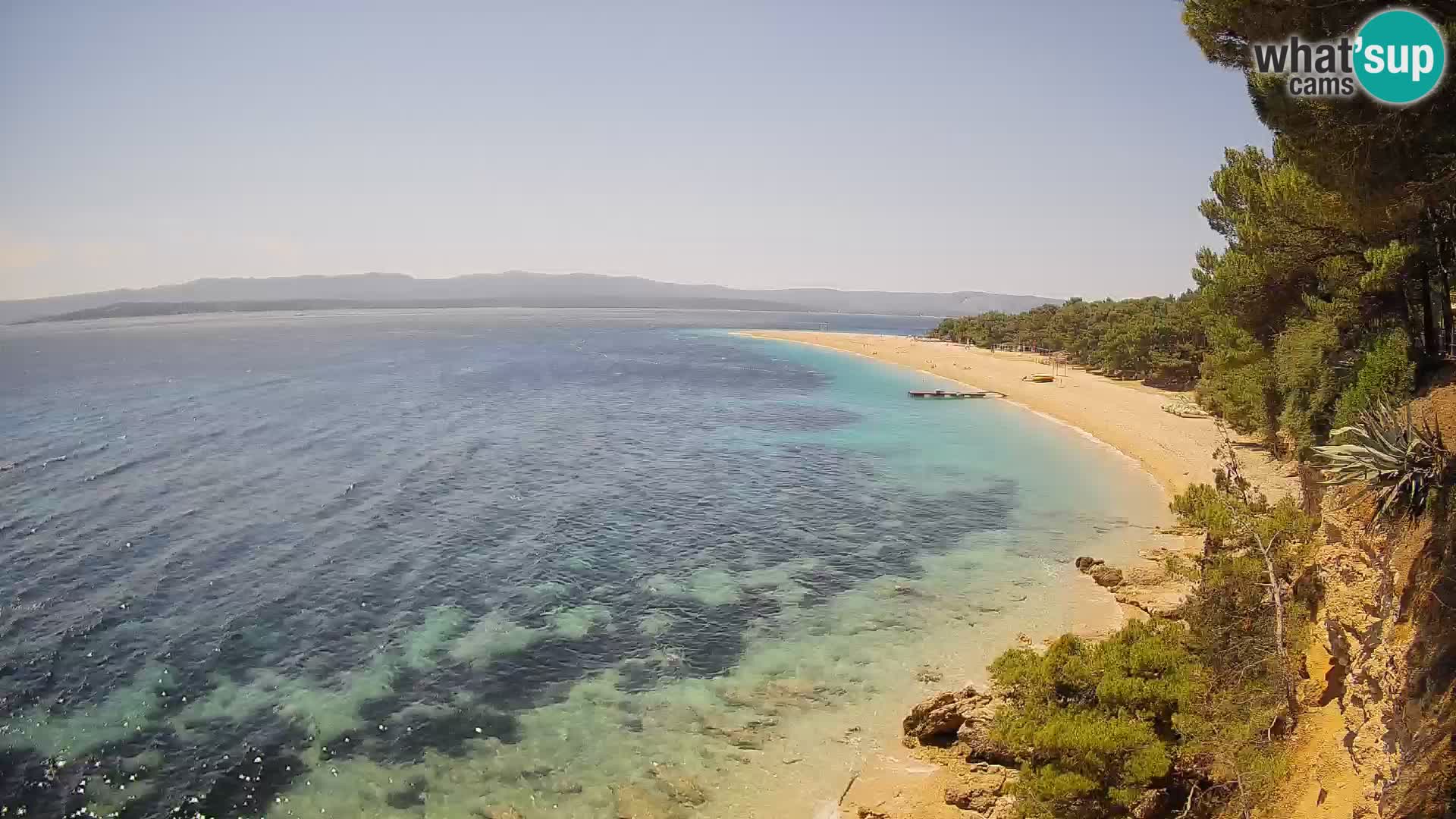 Webcam Bol Zlatni Rat – Vista en vivo desde la isla de Brač