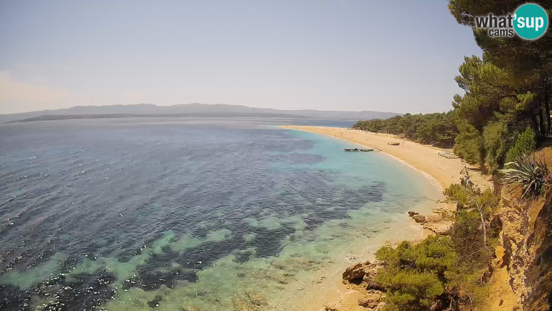 Spletna kamera Bol Zlatni Rat – Pogled v živo z otoka Brač