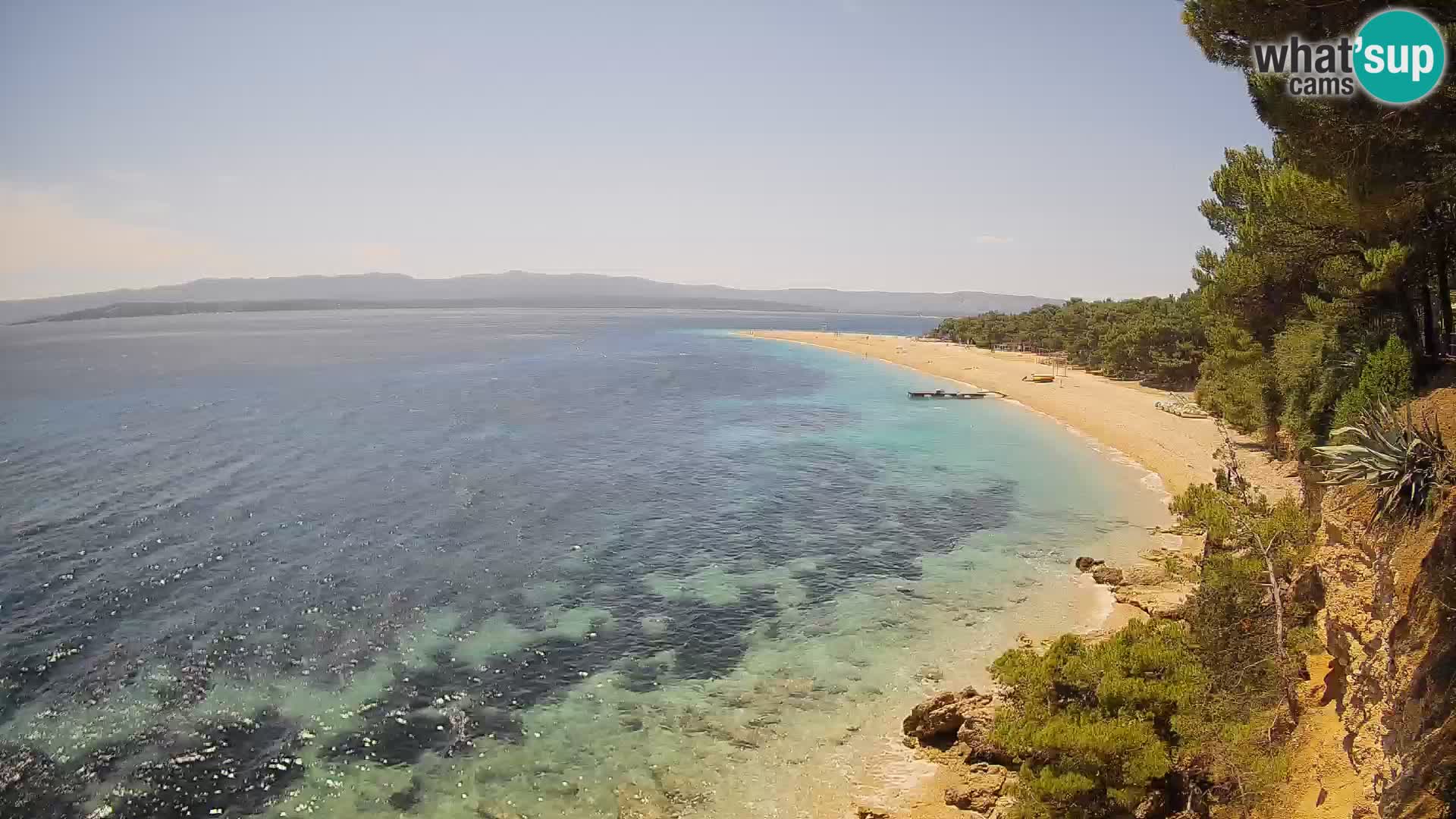 Spletna kamera Bol Zlatni Rat – Pogled v živo z otoka Brač
