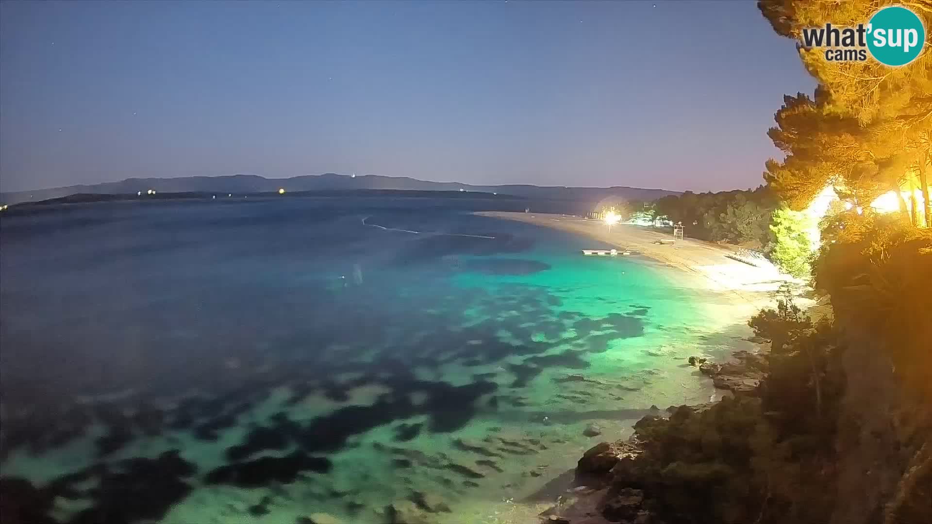 Webcam Zlatni Rat Bol – Liveblick vom berühmten Strand auf Brač