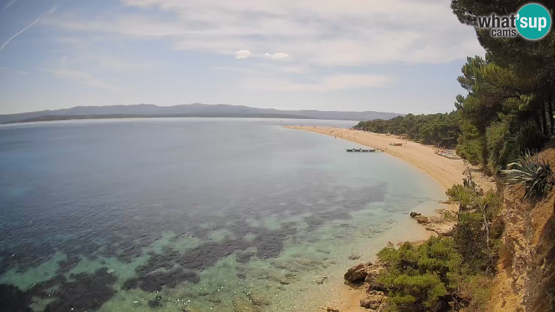 Webcam Zlatni Rat Bol – Liveblick vom berühmten Strand auf Brač