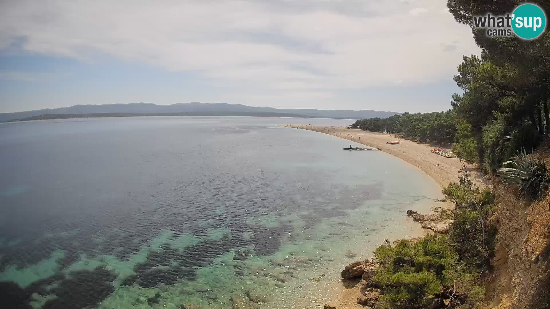 Webcam Zlatni Rat Bol – Liveblick vom berühmten Strand auf Brač