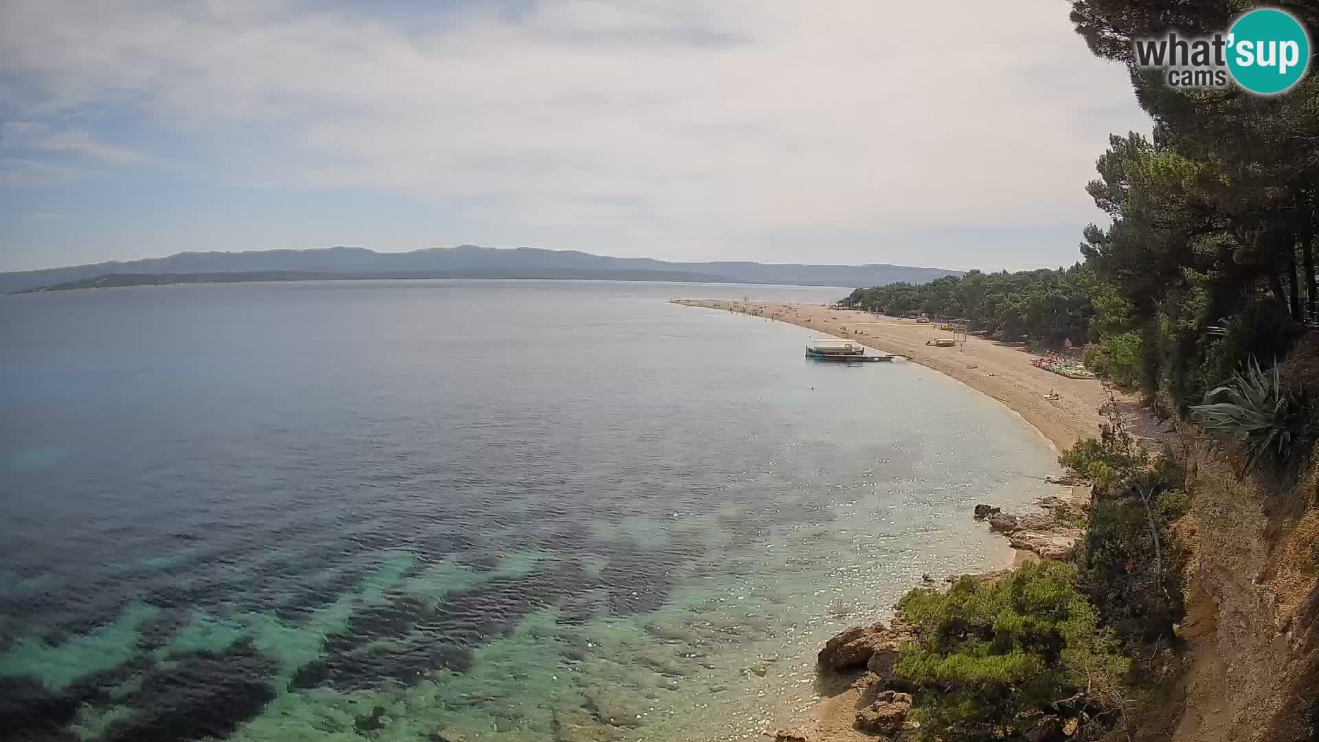 Spletna kamera Bol Zlatni Rat – Pogled v živo z otoka Brač