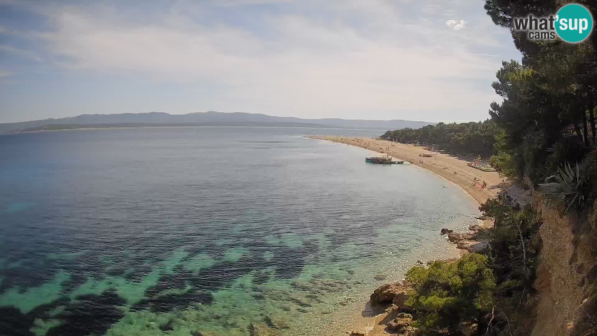 Spletna kamera Bol Zlatni Rat – Pogled v živo z otoka Brač