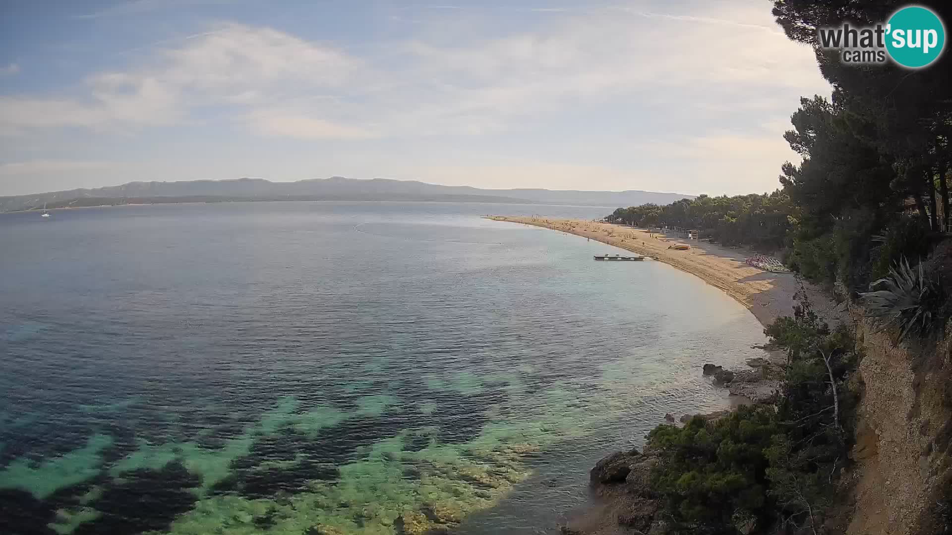 Webcam Zlatni Rat Bol – Liveblick vom berühmten Strand auf Brač