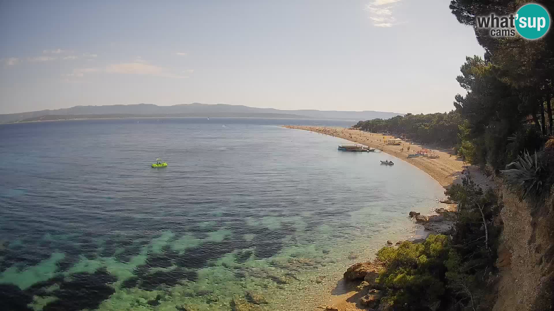 Webcam Bol Zlatni Rat – Vista en vivo desde la isla de Brač