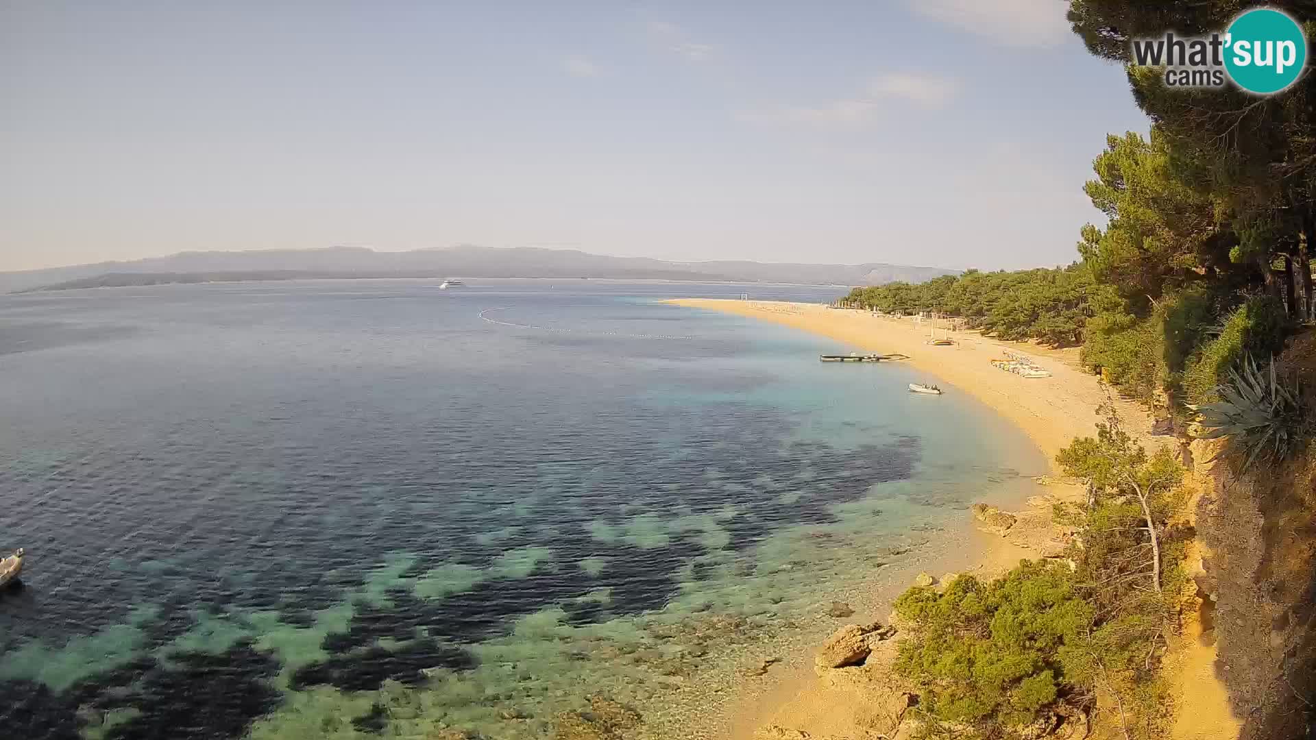 Spletna kamera Bol Zlatni Rat – Pogled v živo z otoka Brač