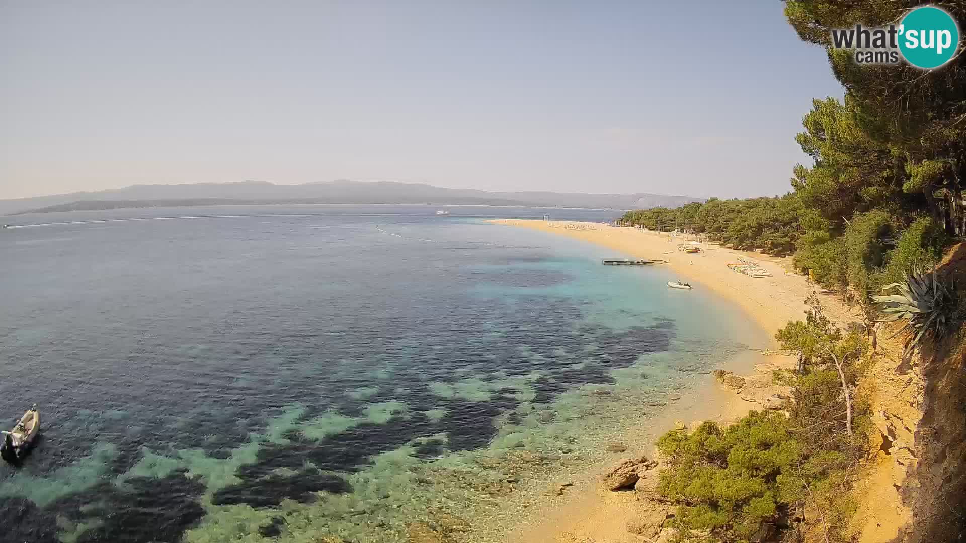 Spletna kamera Bol Zlatni Rat – Pogled v živo z otoka Brač