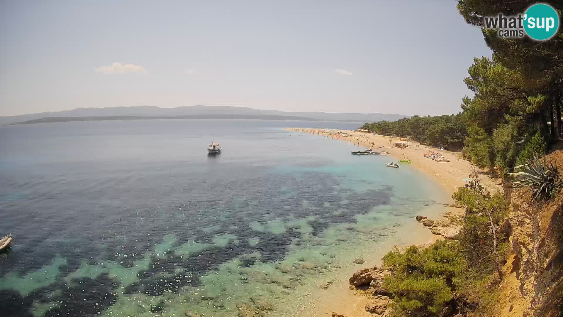 Webcam Bol Zlatni Rat – Vista en vivo desde la isla de Brač