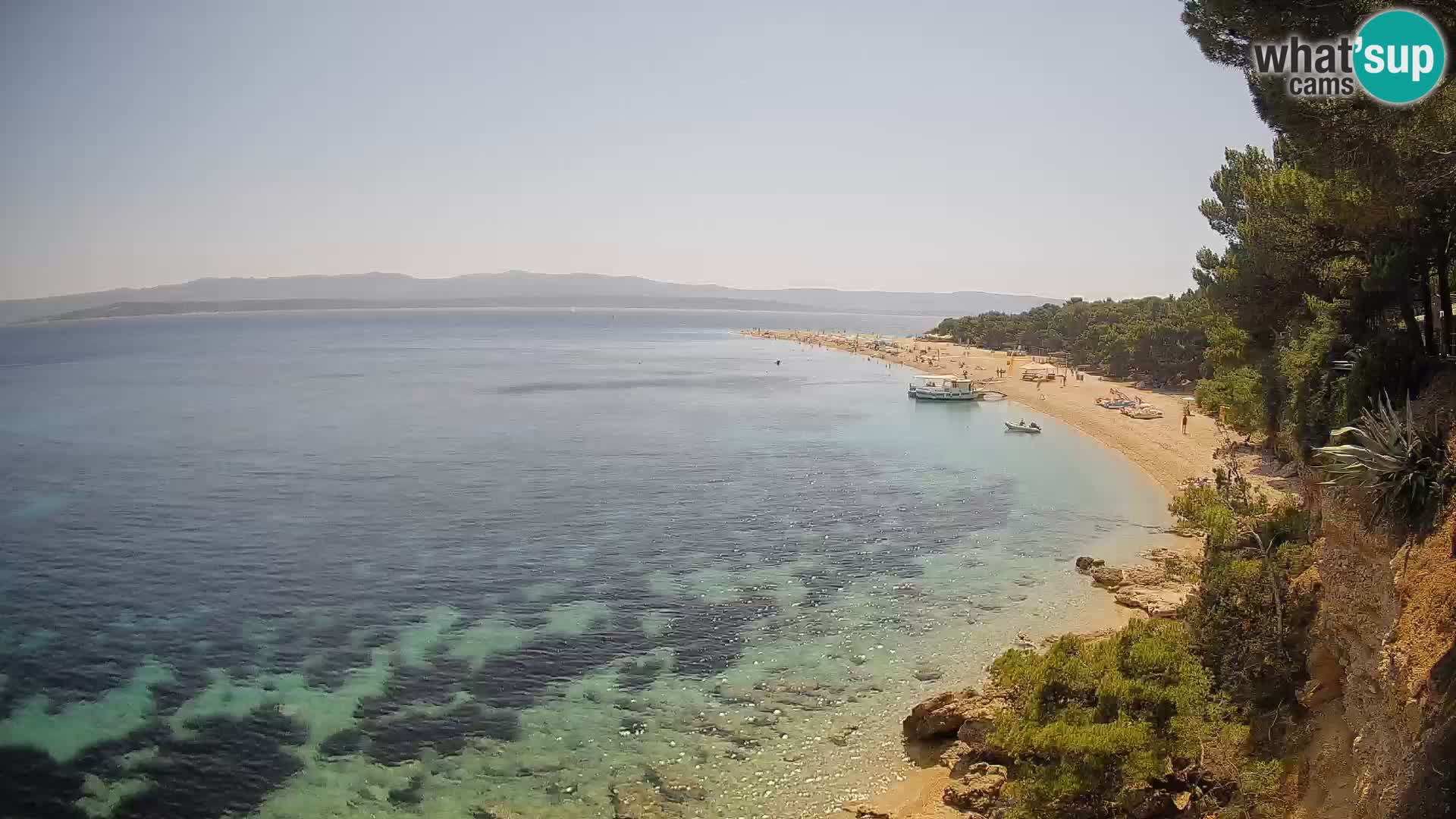 Webcam Bol Zlatni Rat – Vista en vivo desde la isla de Brač