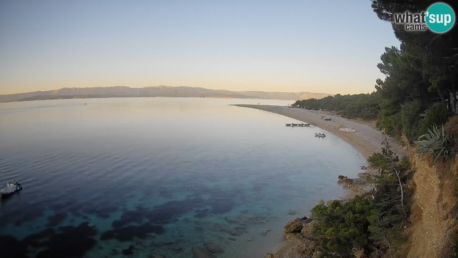 Webcam Zlatni Rat Bol – Liveblick vom berühmten Strand auf Brač