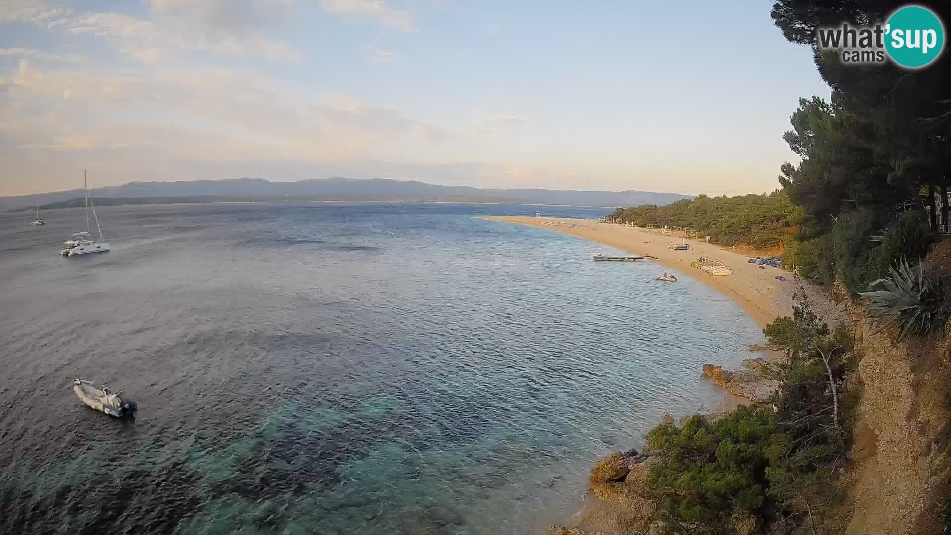 Webcam Bol Zlatni Rat – Vista en vivo desde la isla de Brač