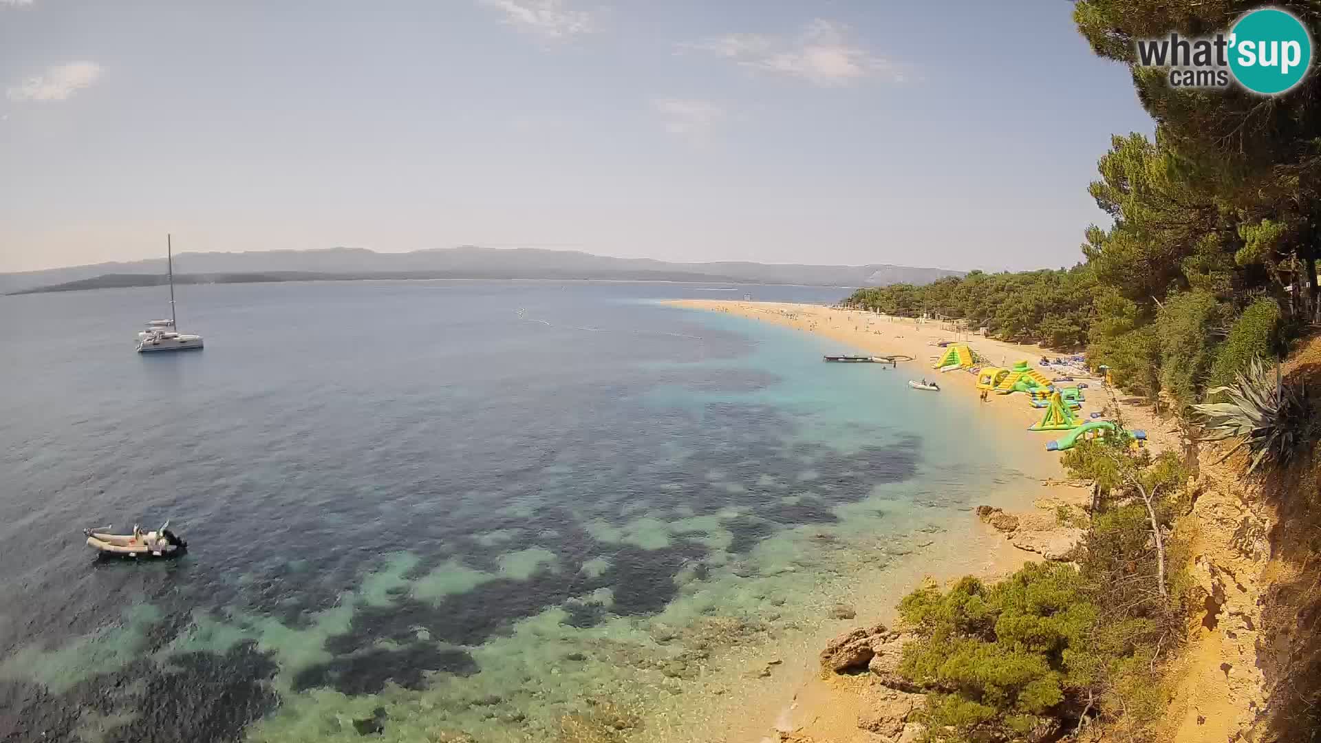 Webcam Zlatni Rat Bol – Liveblick vom berühmten Strand auf Brač