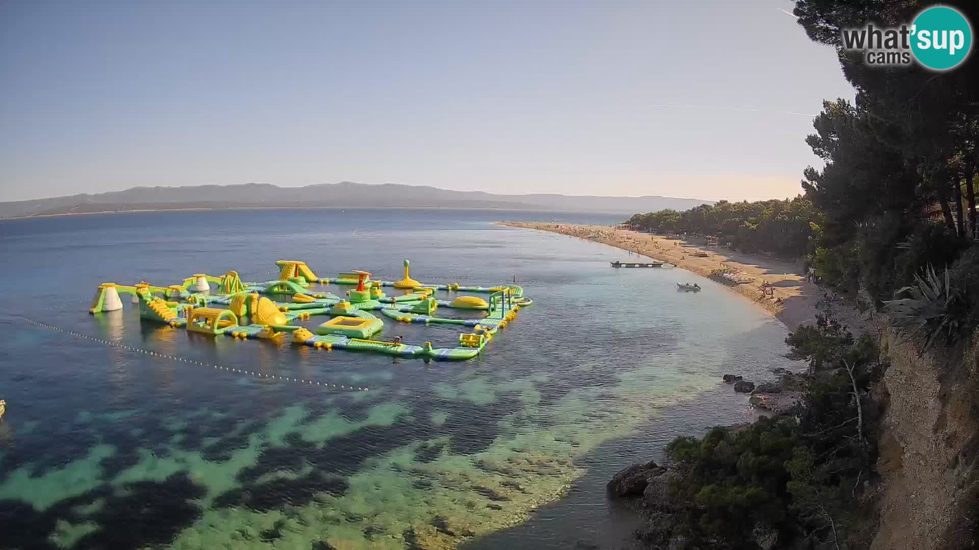 Webcam Zlatni Rat Bol – Liveblick vom berühmten Strand auf Brač