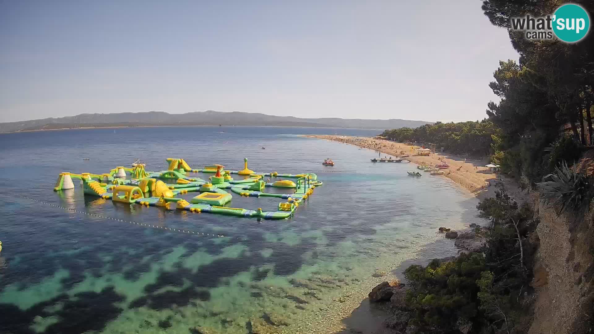 Webcam Zlatni Rat Bol – Liveblick vom berühmten Strand auf Brač