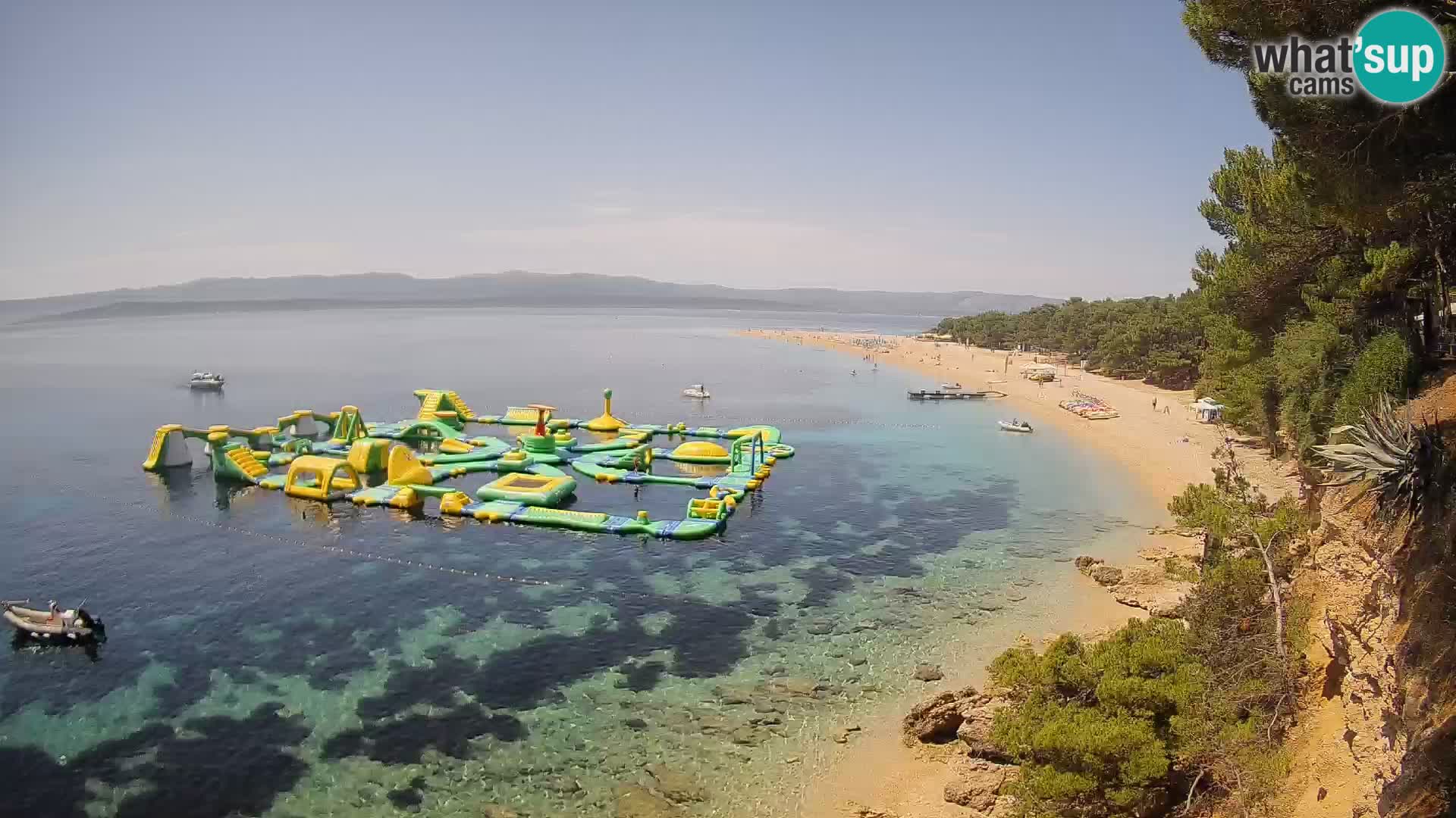 Spletna kamera Bol Zlatni Rat – Pogled v živo z otoka Brač
