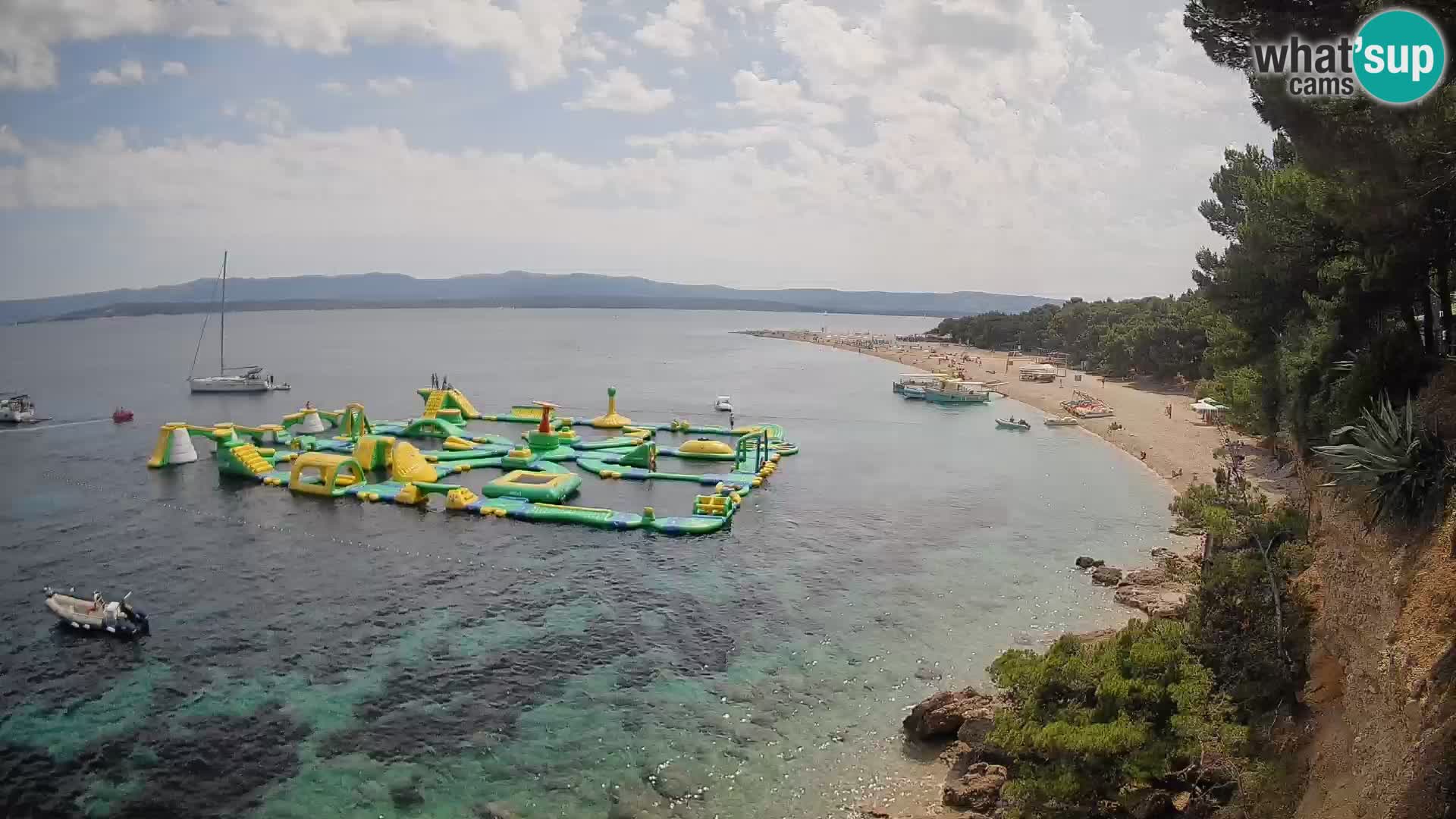 Webcam Zlatni Rat Bol – Liveblick vom berühmten Strand auf Brač