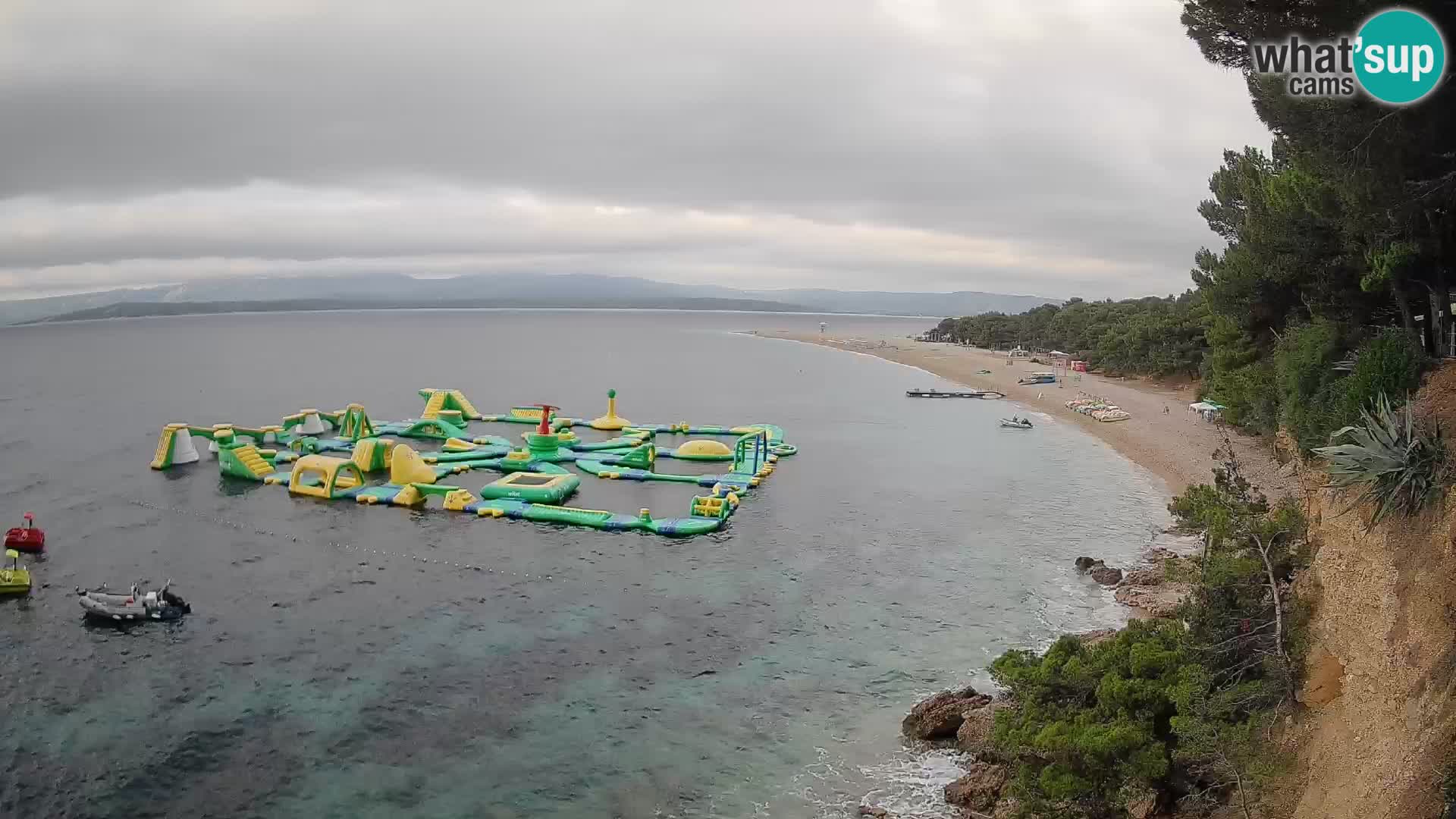 Webcam Zlatni Rat Bol – Liveblick vom berühmten Strand auf Brač
