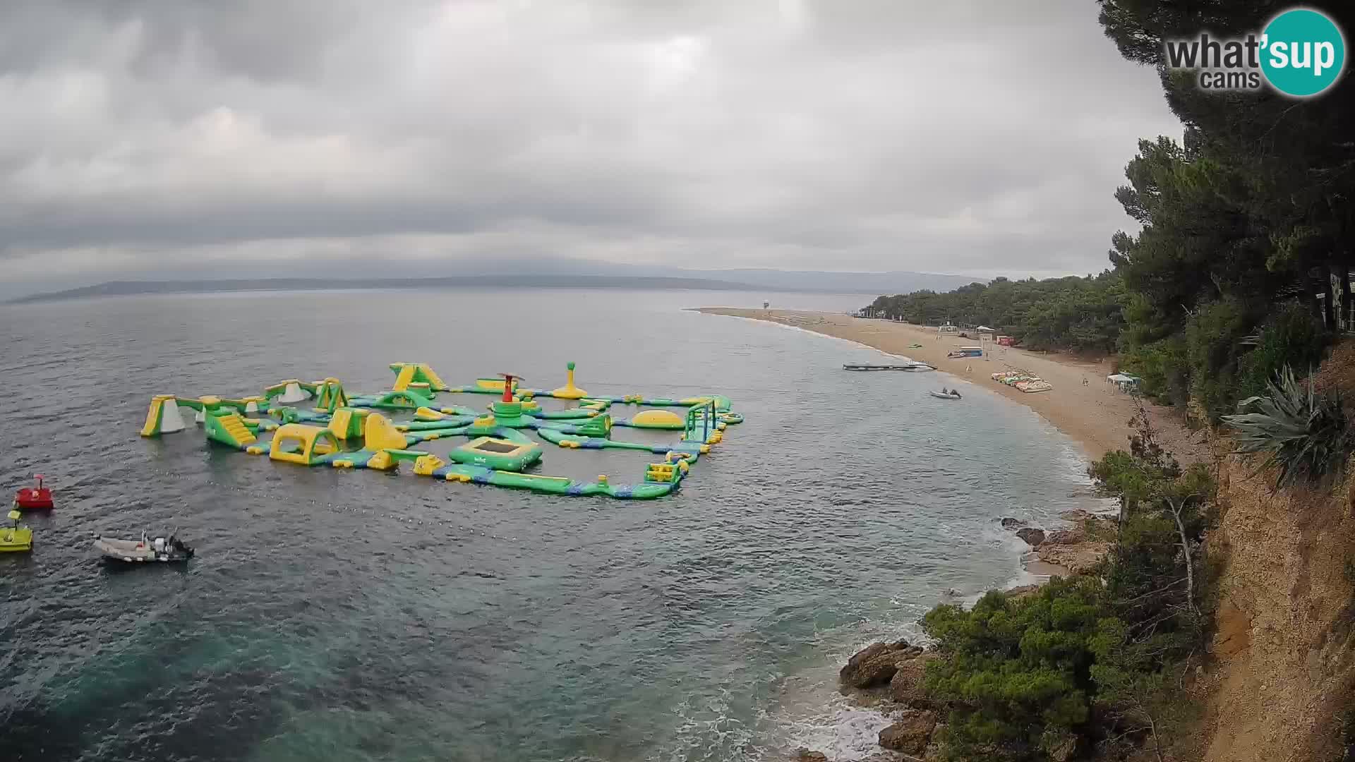 Webcam Zlatni Rat Bol – Liveblick vom berühmten Strand auf Brač