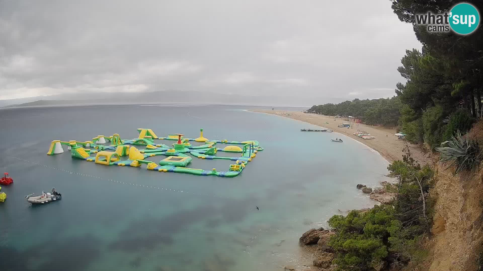 Webcam Zlatni Rat Bol – Liveblick vom berühmten Strand auf Brač