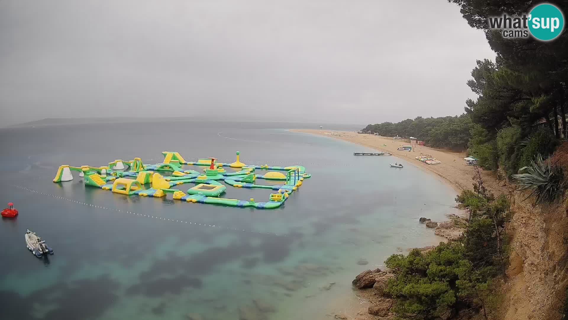 Webcam Zlatni Rat Bol – Liveblick vom berühmten Strand auf Brač