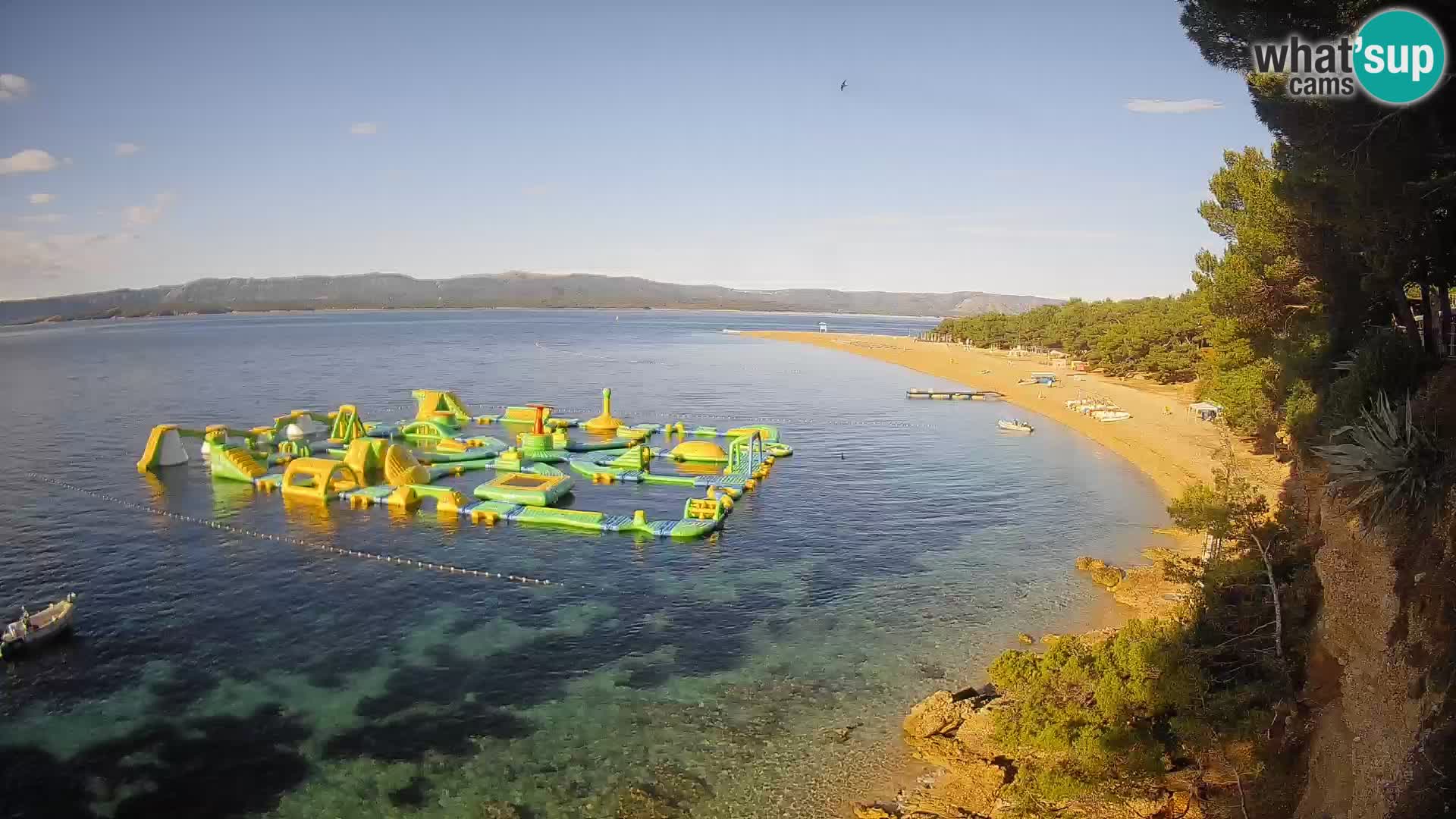 Webcam Zlatni Rat Bol – Liveblick vom berühmten Strand auf Brač