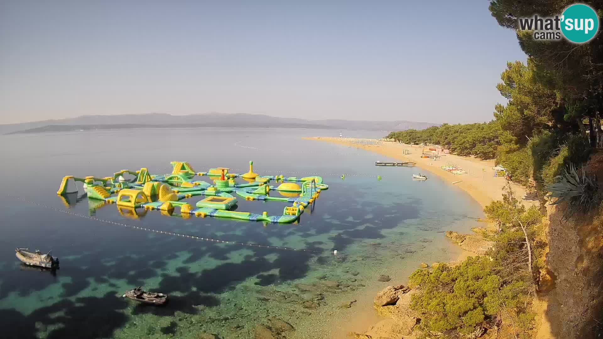 Webcam Zlatni Rat Bol – Liveblick vom berühmten Strand auf Brač