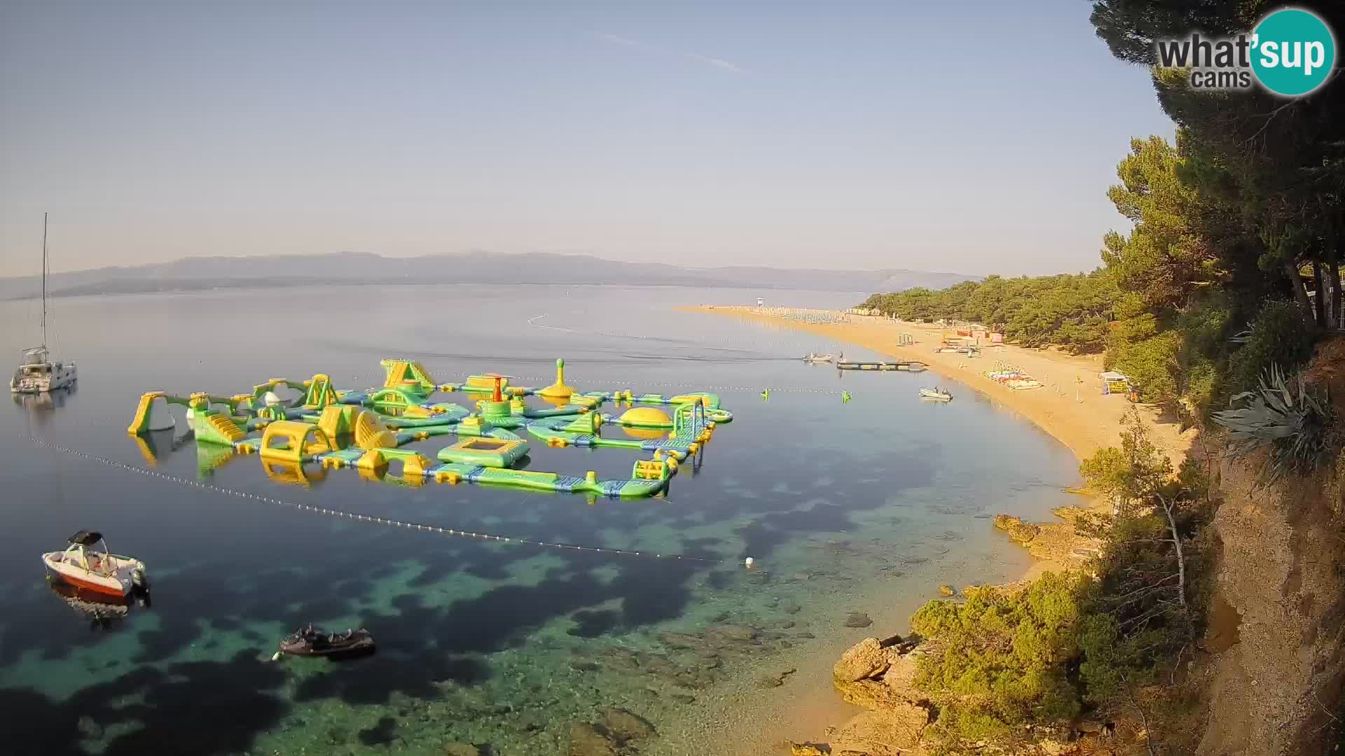 Webcam Zlatni Rat Bol – Liveblick vom berühmten Strand auf Brač