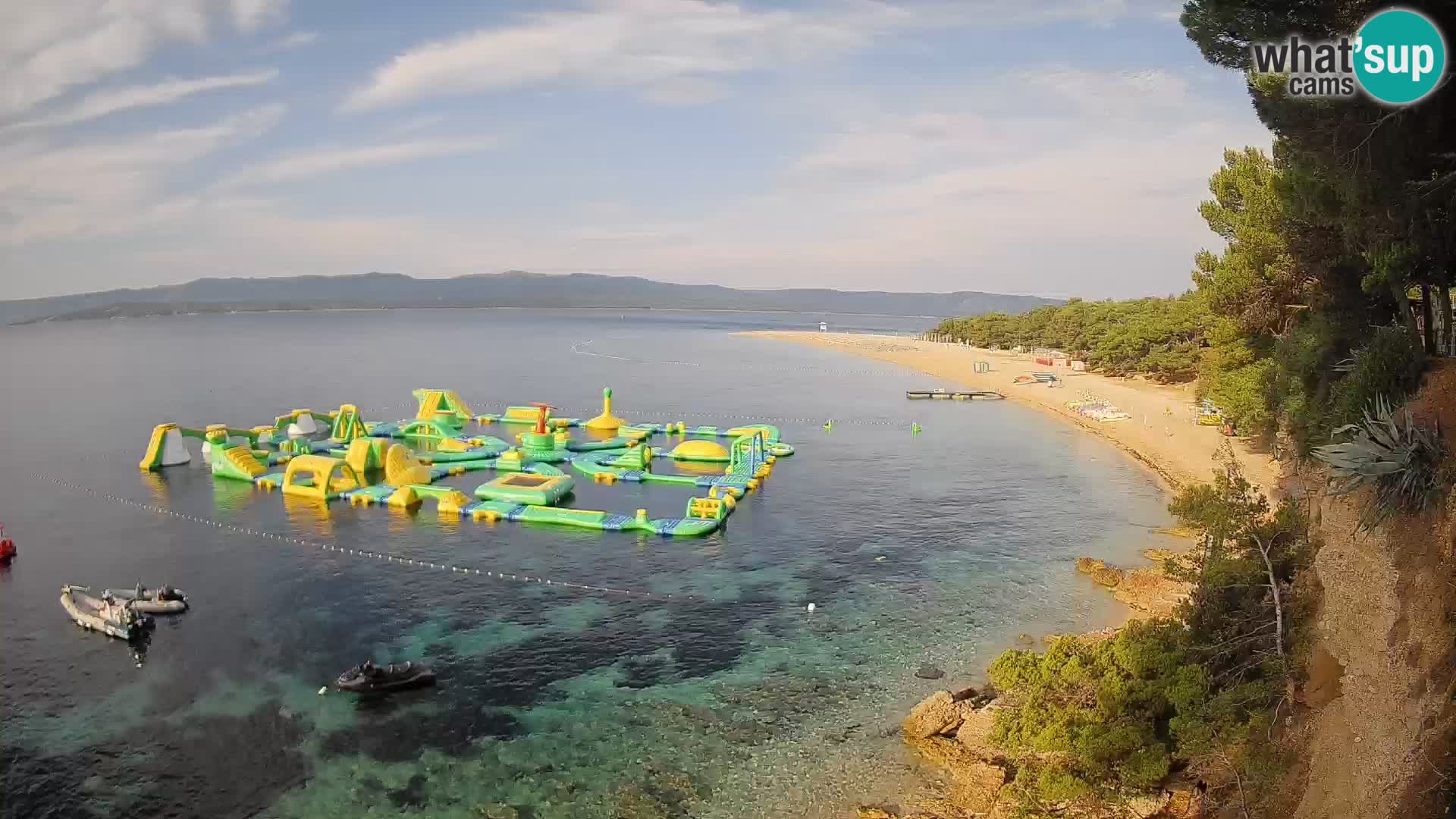 Webcam Zlatni Rat Bol – Liveblick vom berühmten Strand auf Brač