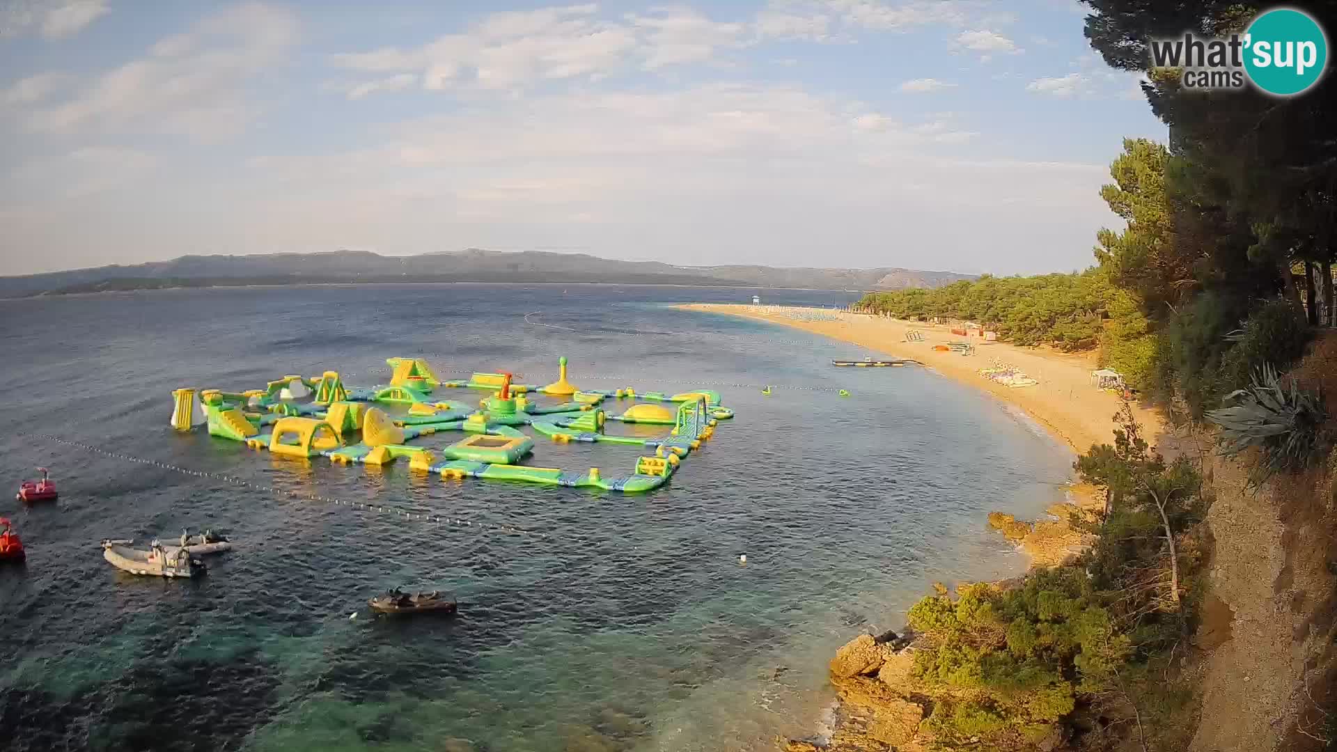 Webcam Zlatni Rat Bol – Liveblick vom berühmten Strand auf Brač