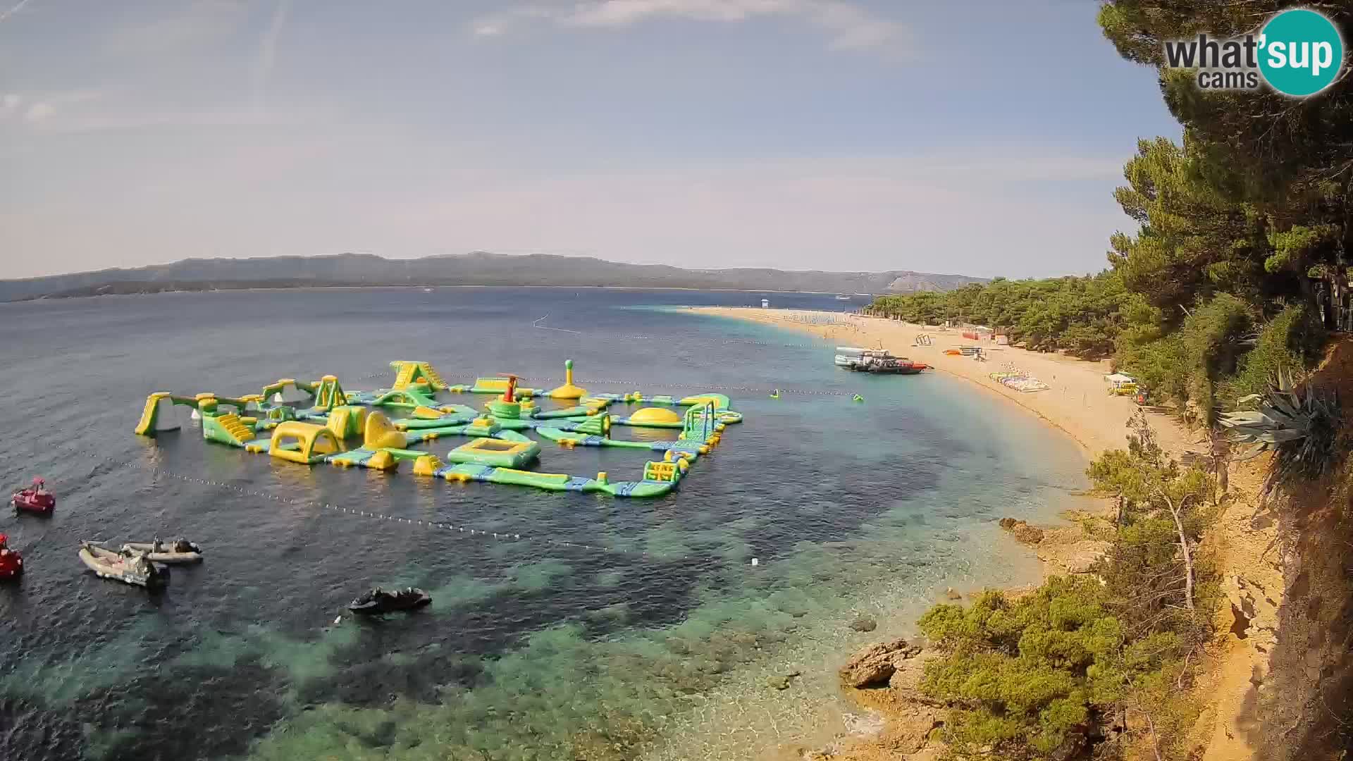 Webcam Zlatni Rat Bol – Liveblick vom berühmten Strand auf Brač