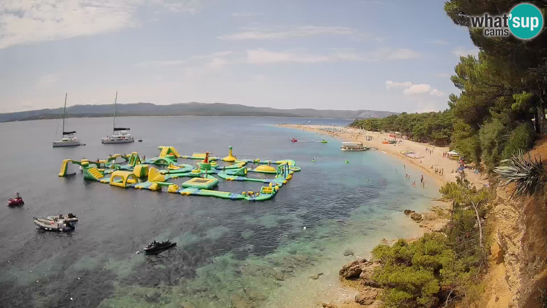Webcam Zlatni Rat Bol – Liveblick vom berühmten Strand auf Brač