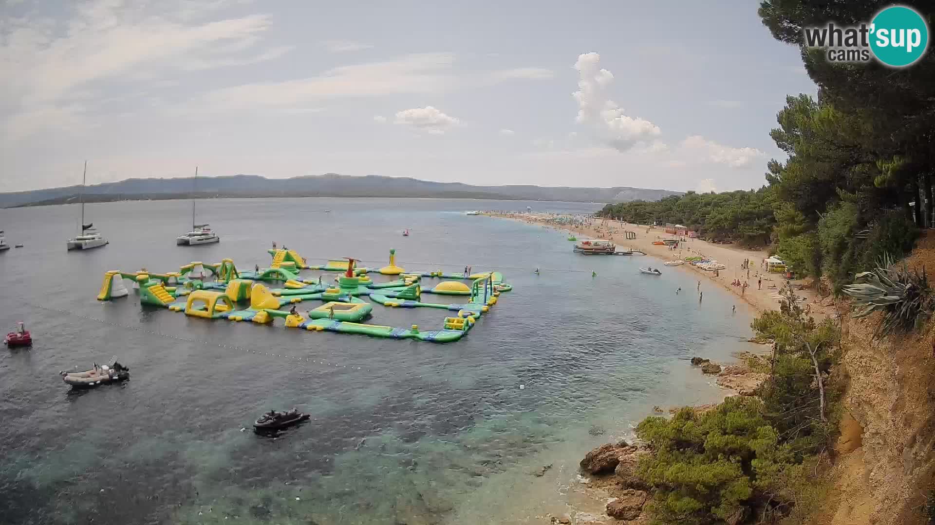 Webcam Zlatni Rat Bol – Liveblick vom berühmten Strand auf Brač