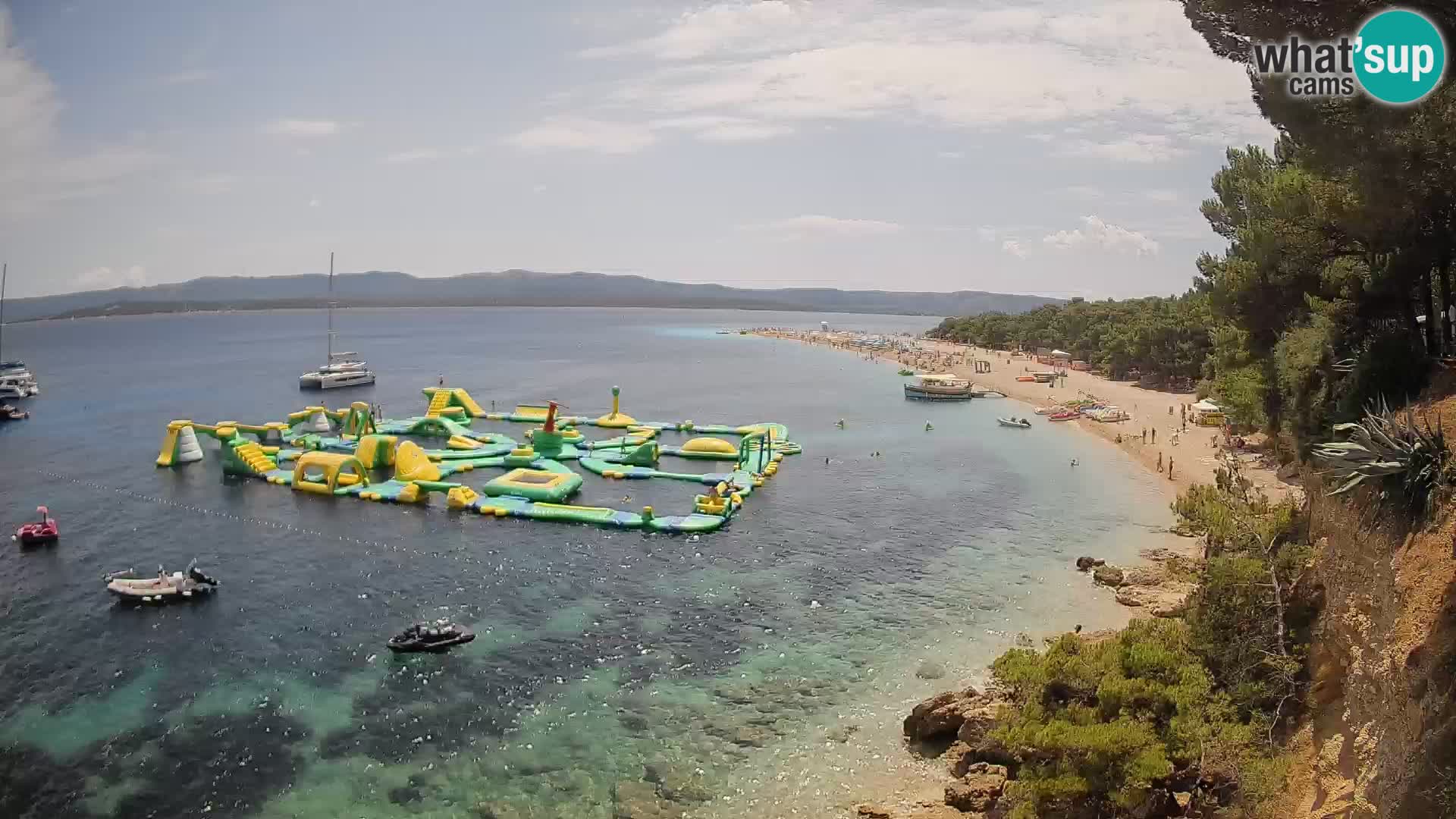 Webcam Zlatni Rat Bol – Liveblick vom berühmten Strand auf Brač