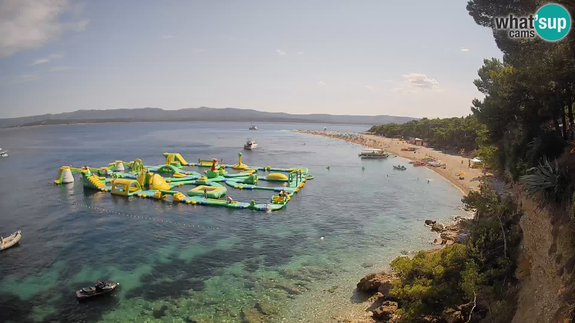Webcam Zlatni Rat Bol – Liveblick vom berühmten Strand auf Brač