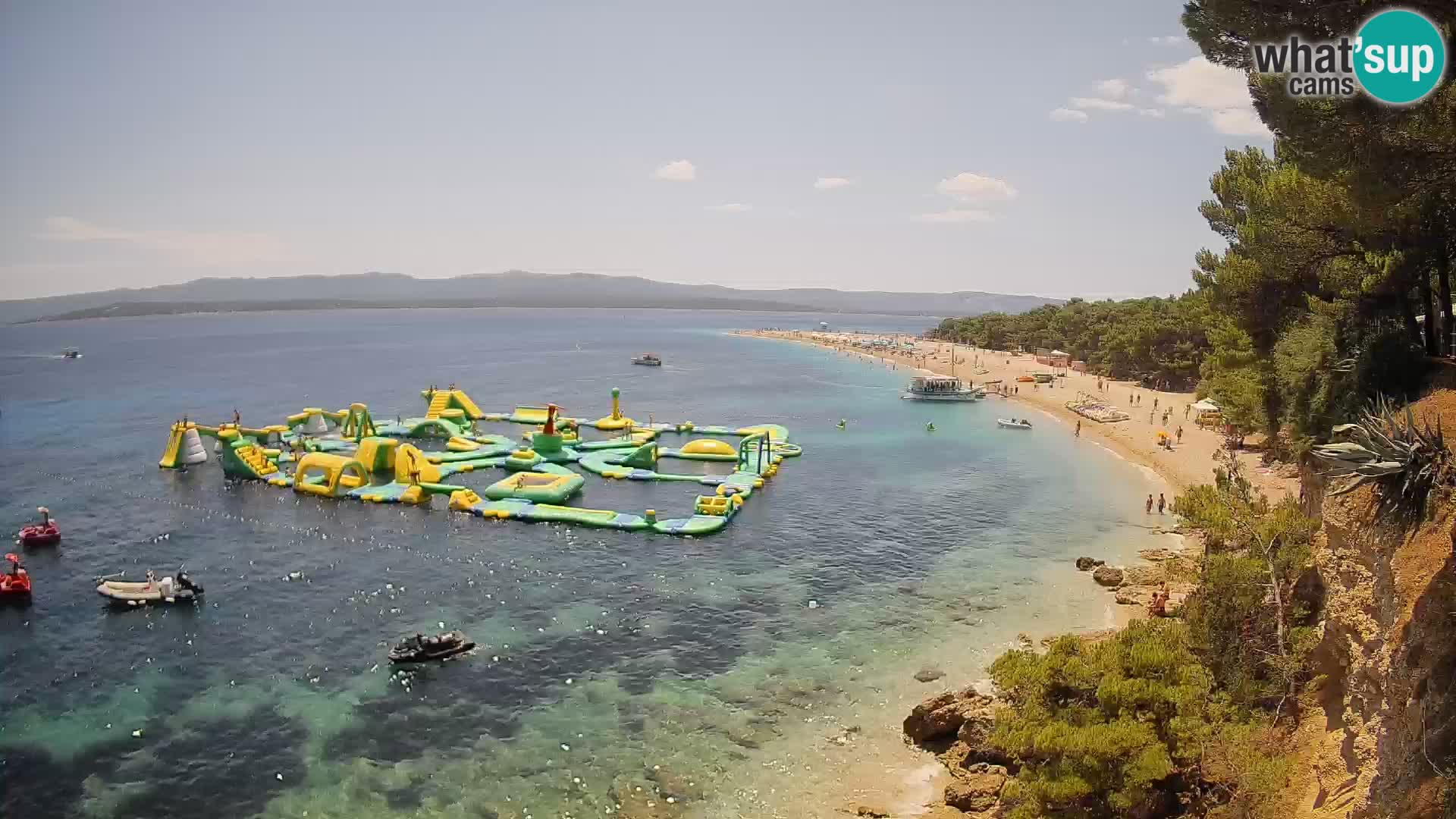 Webcam Bol Zlatni Rat – Vista en vivo desde la isla de Brač