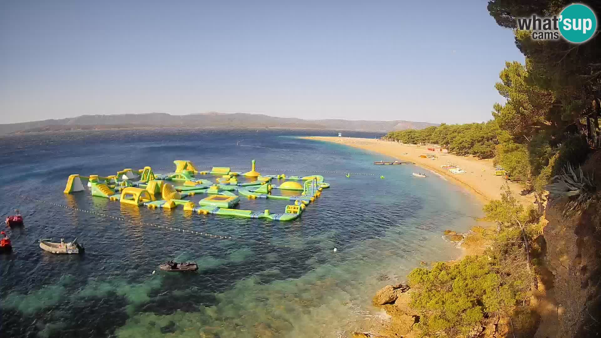 Webcam Bol Zlatni Rat – Vista en vivo desde la isla de Brač