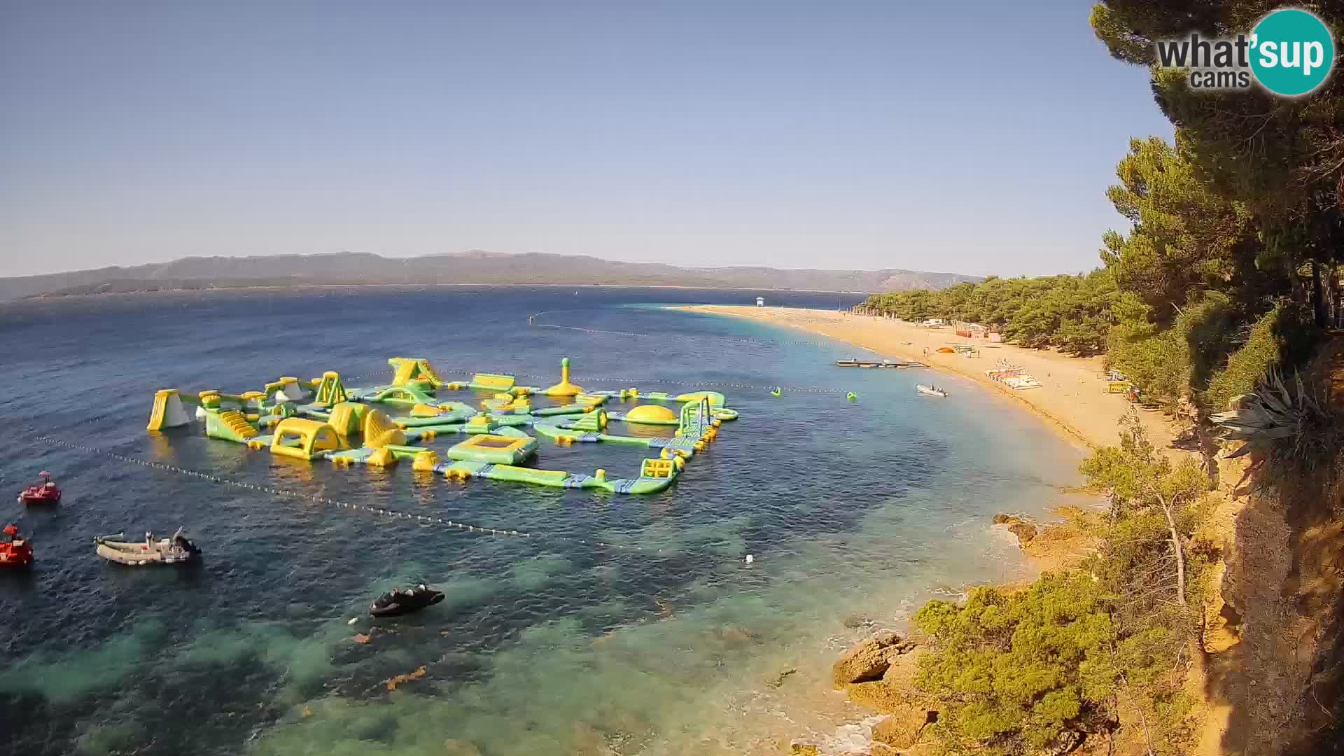 Webcam Bol Zlatni Rat – Vista en vivo desde la isla de Brač