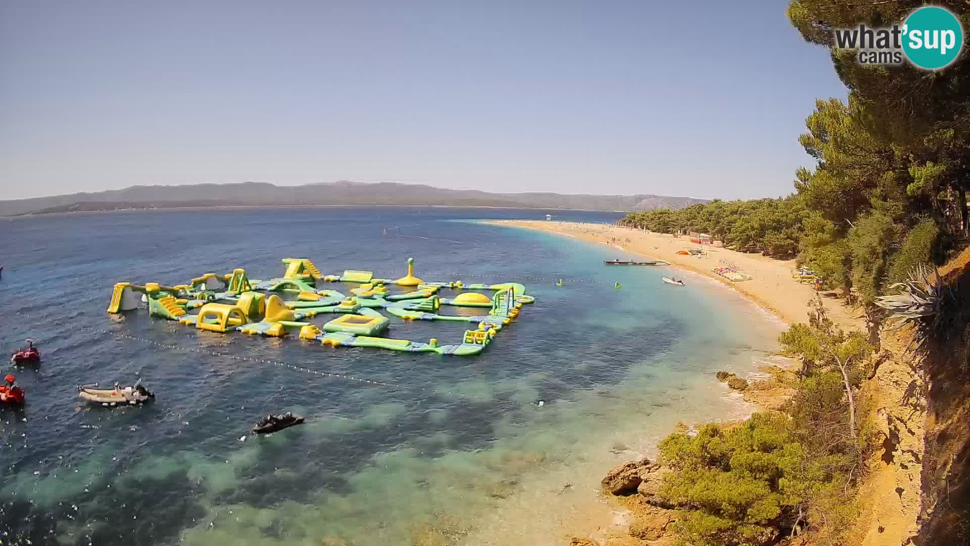 Webcam Bol Zlatni Rat – Vista en vivo desde la isla de Brač